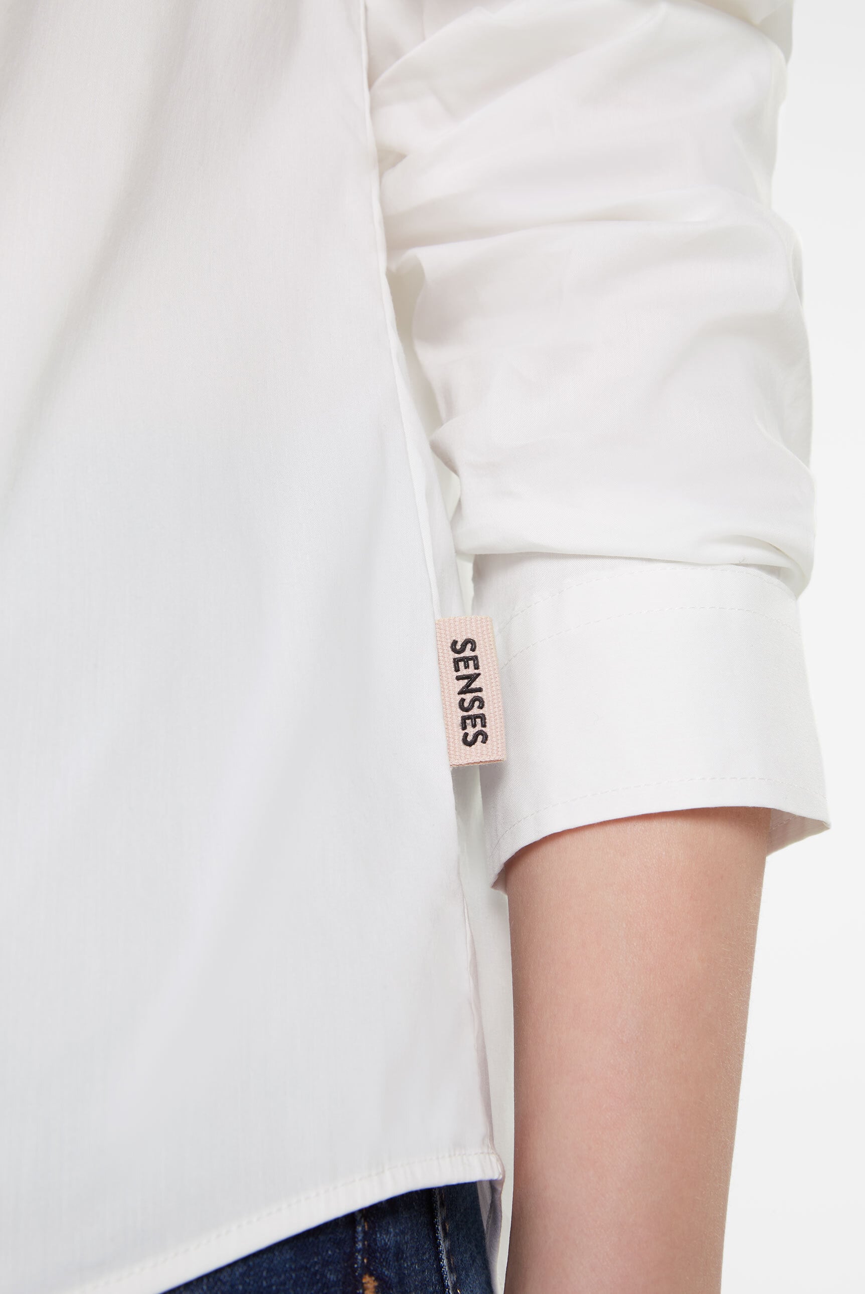 SENSES.THE LABEL Langarmbluse, mit Baumwolle