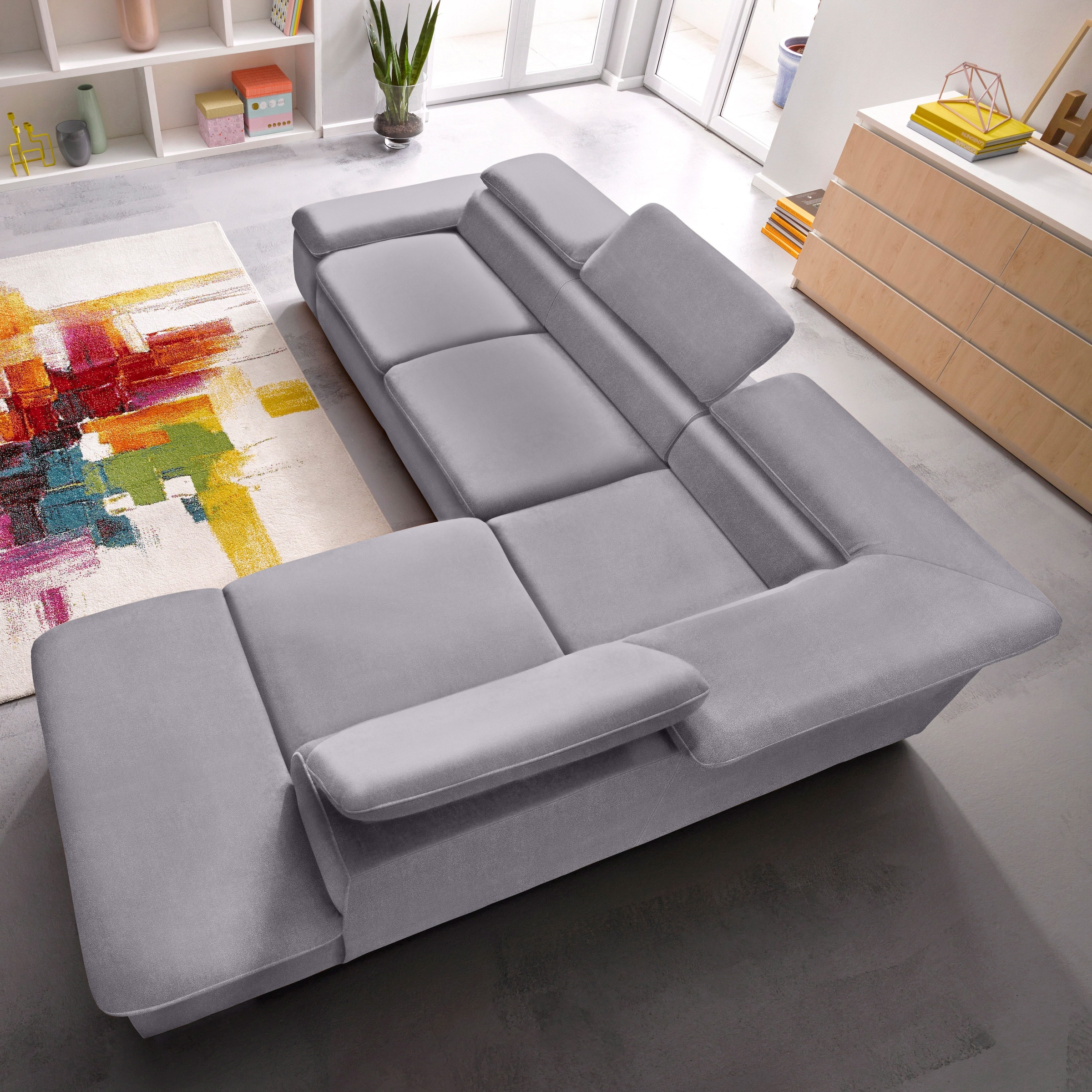 sit&more Ecksofa "Alcatraz L-Form" wahlweise mit Schlaffunktion