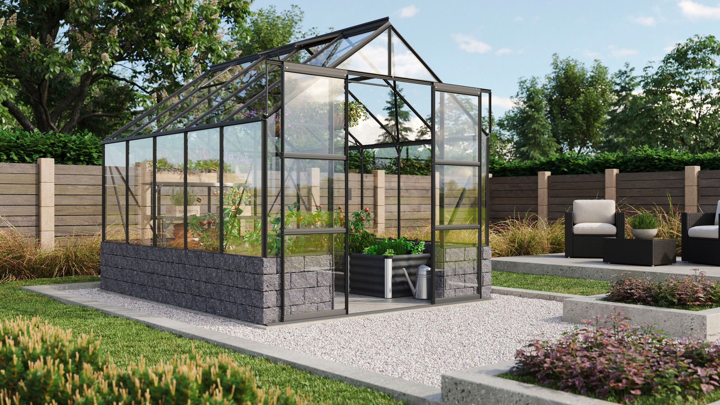 Vitavia Gewächshaus »Cassandra 8300« Alu-Profile, 3 mm Einscheibensicherheitsglas