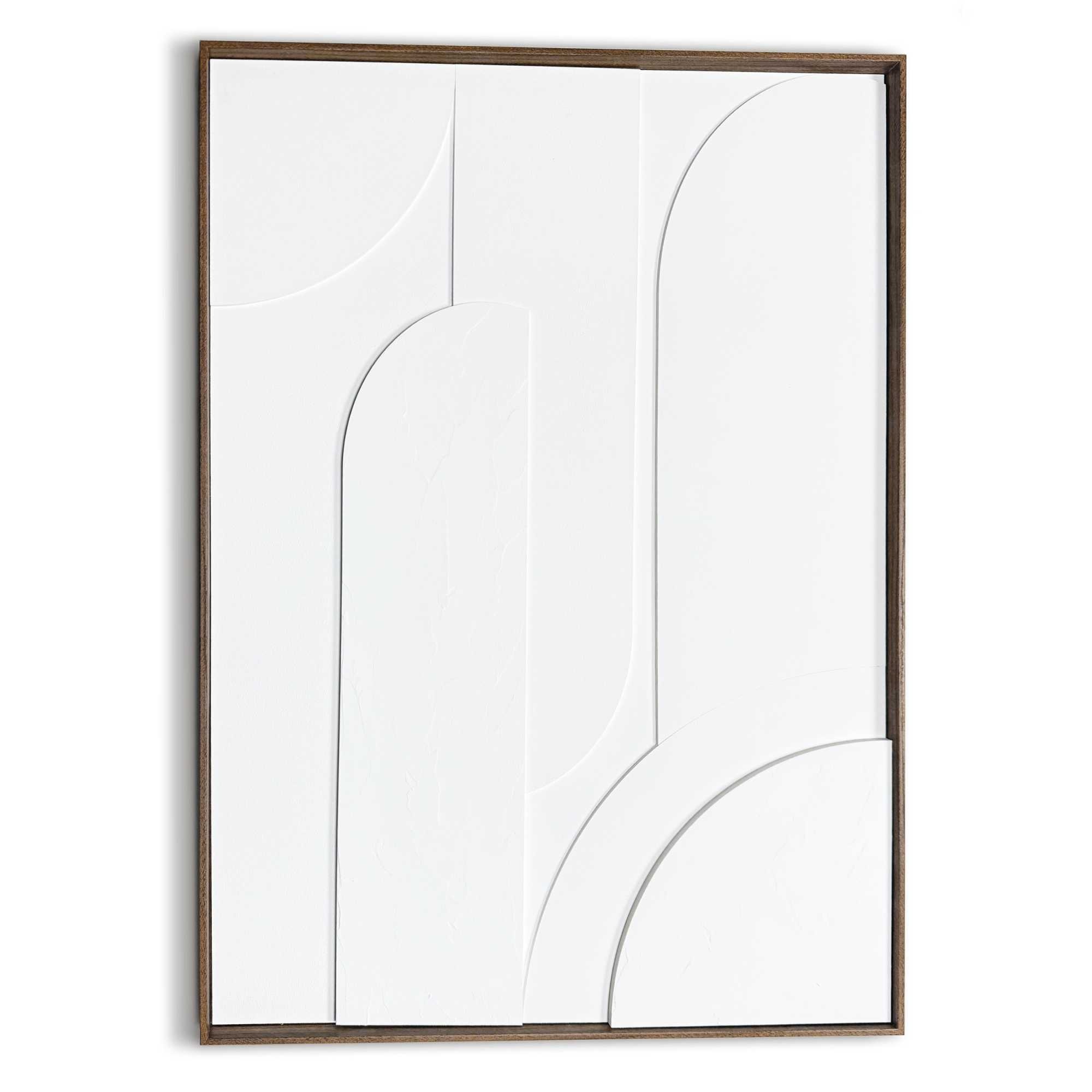 Reinders Wandbild "Layered Geometrics", Wohnzimmer - Weiß - MDF - Abstrakt günstig online kaufen