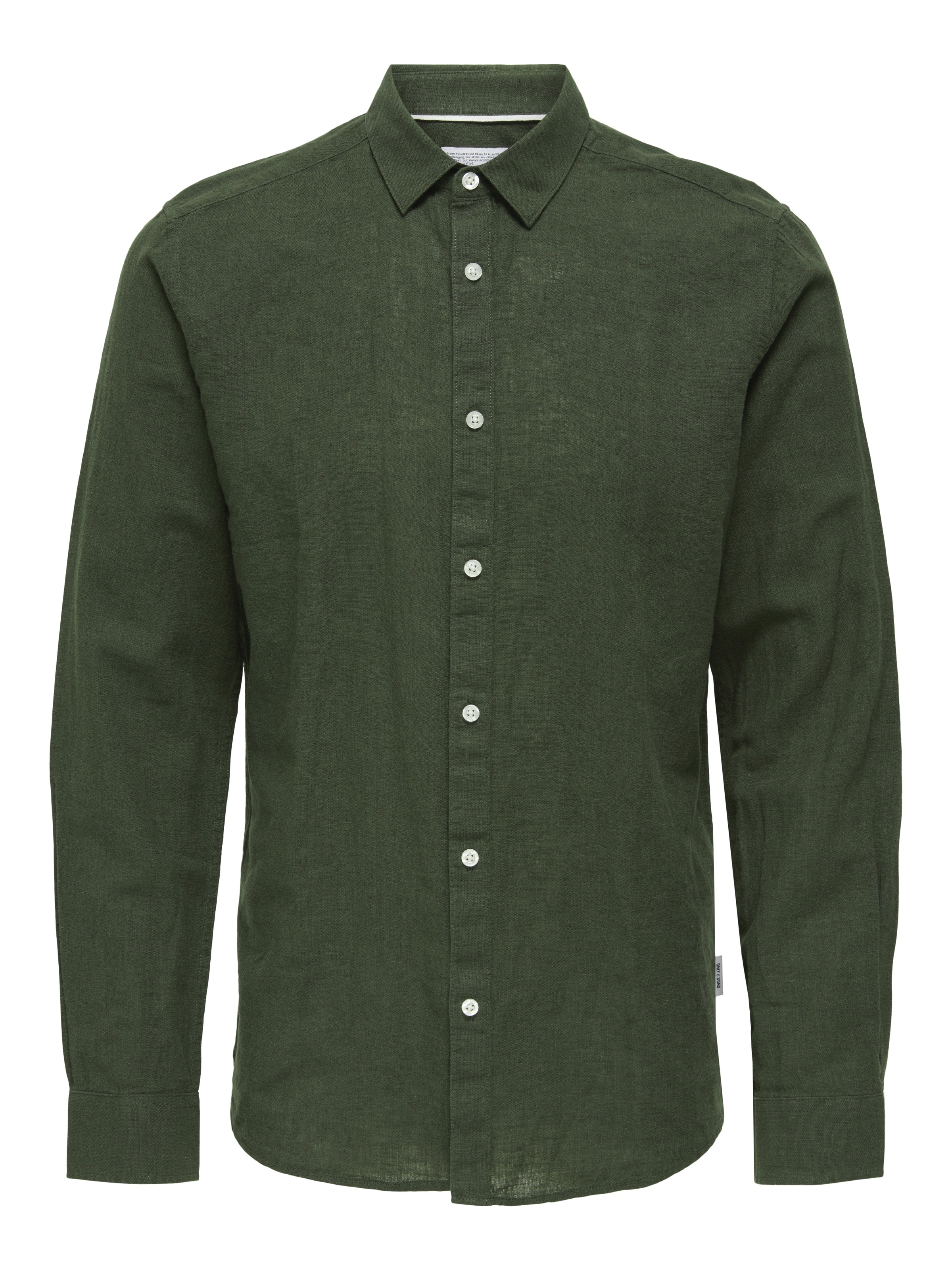 ONLY & SONS Langarmhemd »ONSCAIDEN LS SOLID LINEN SHIRT NOOS«