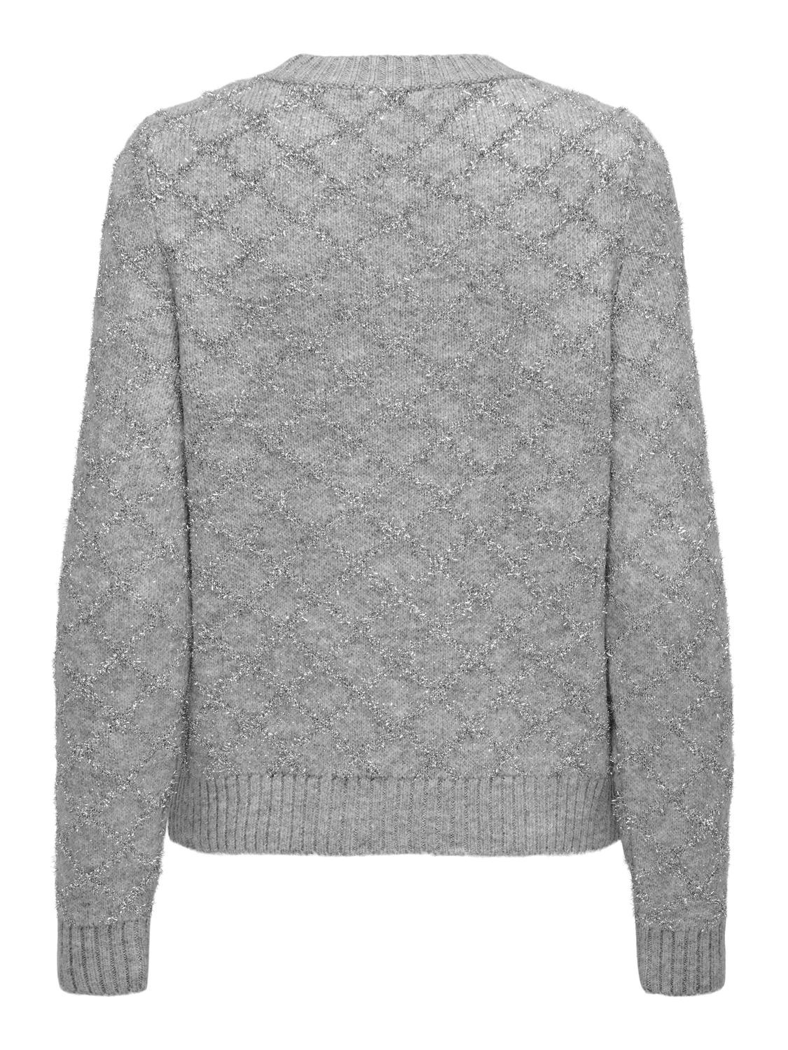 ONLY Rundhalspullover "ONLALBA L/S GLITTER O-NECK CC KNT" günstig online kaufen