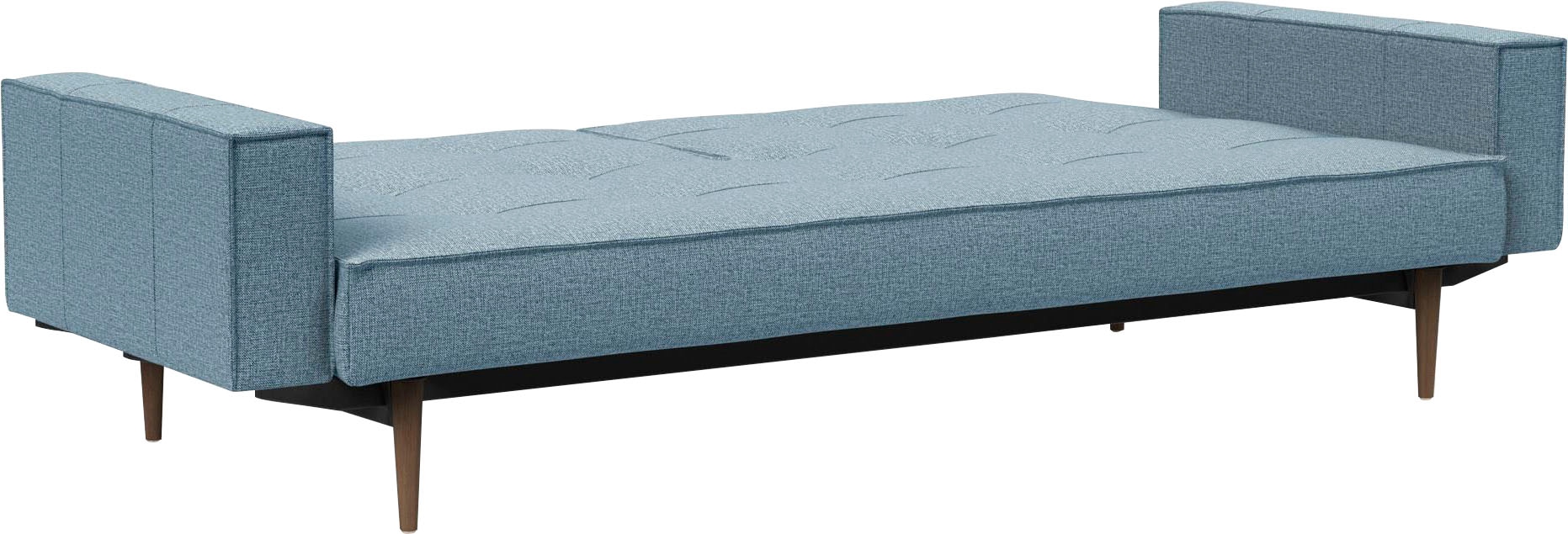 INNOVATION LIVING ™ Armlehne Design und dunklen mit »Splitback«, | BAUR skandinavischen Styletto Sofa in Beinen