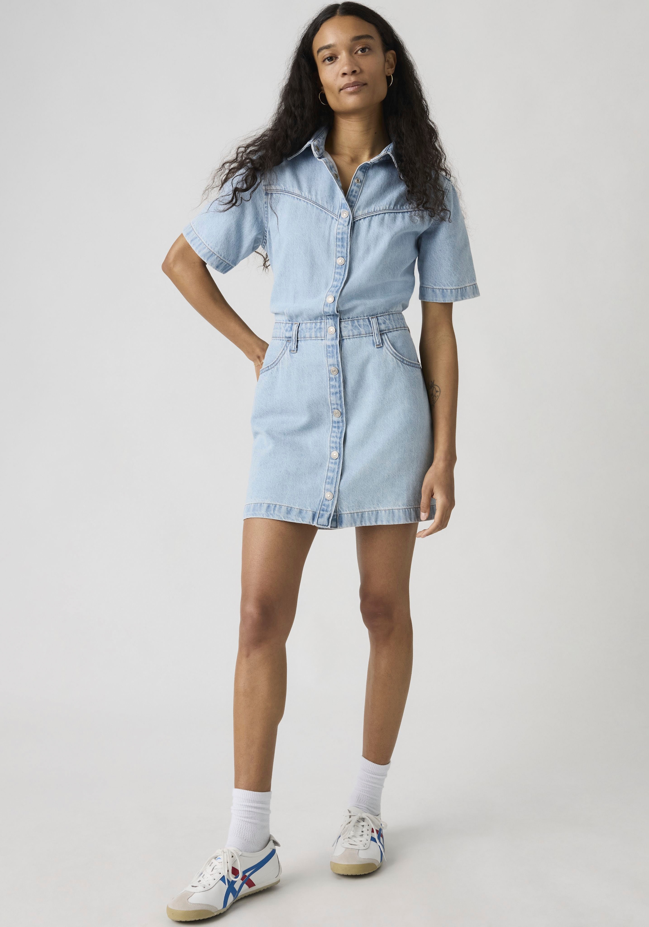 Levis Jeanskleid "WESTERN DRESS" Eingrifftaschen  Gesäßtaschen Durchgehende günstig online kaufen