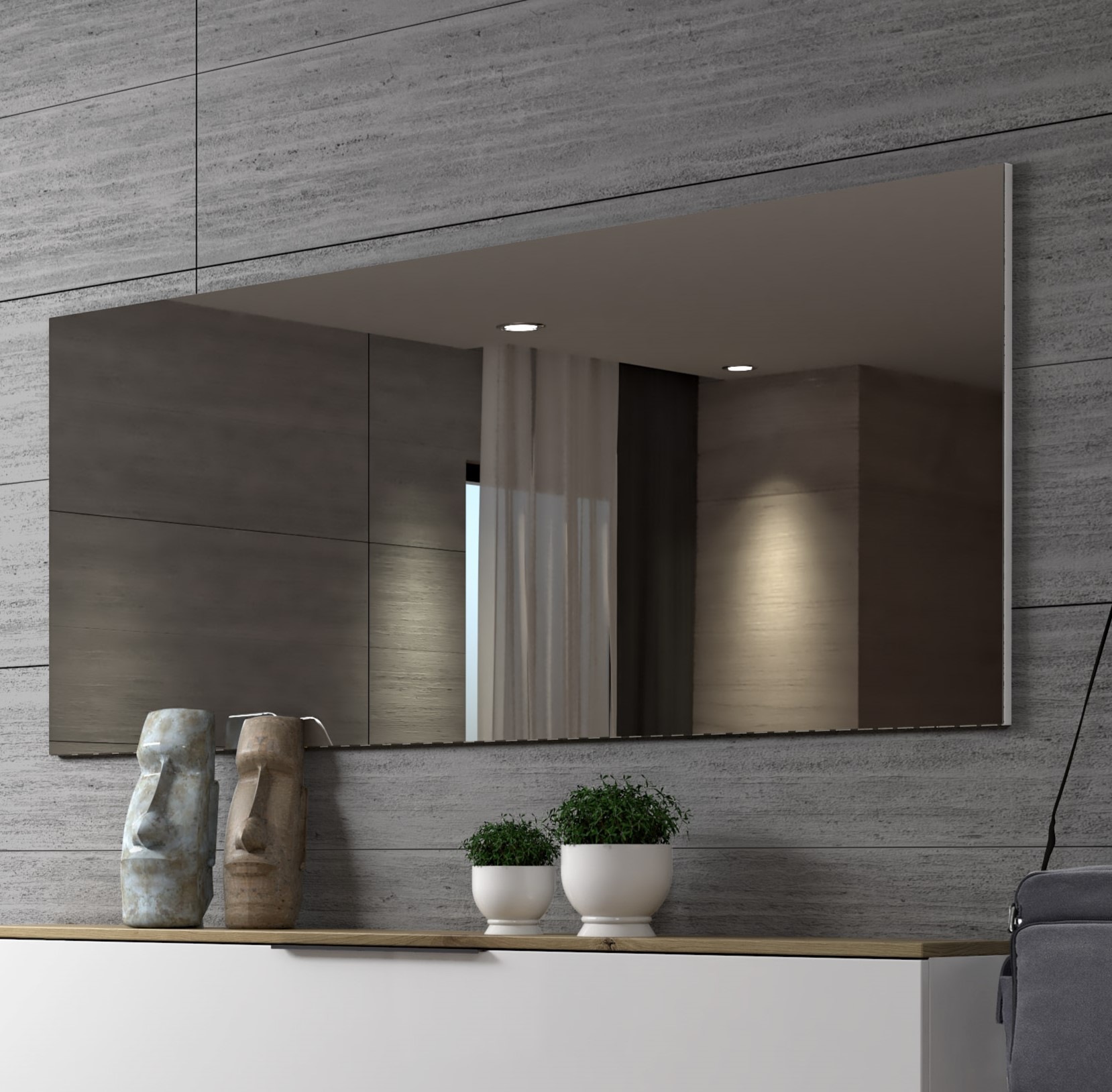 Home affaire Garderobenspiegel "SPACE, Spiegel ganzflächig, Breite 160 cm, günstig online kaufen