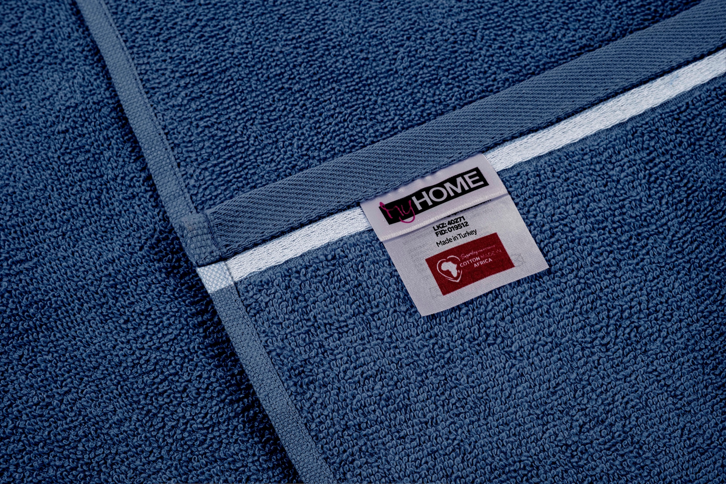 OTTO home Handtuch Set »Niki, Duschtuch, Handtücher und Gästetücher« Set Walkfrottee Handtücher mit mehrfarbiger Streifenbordüre, weich, aus 100% Baumwolle