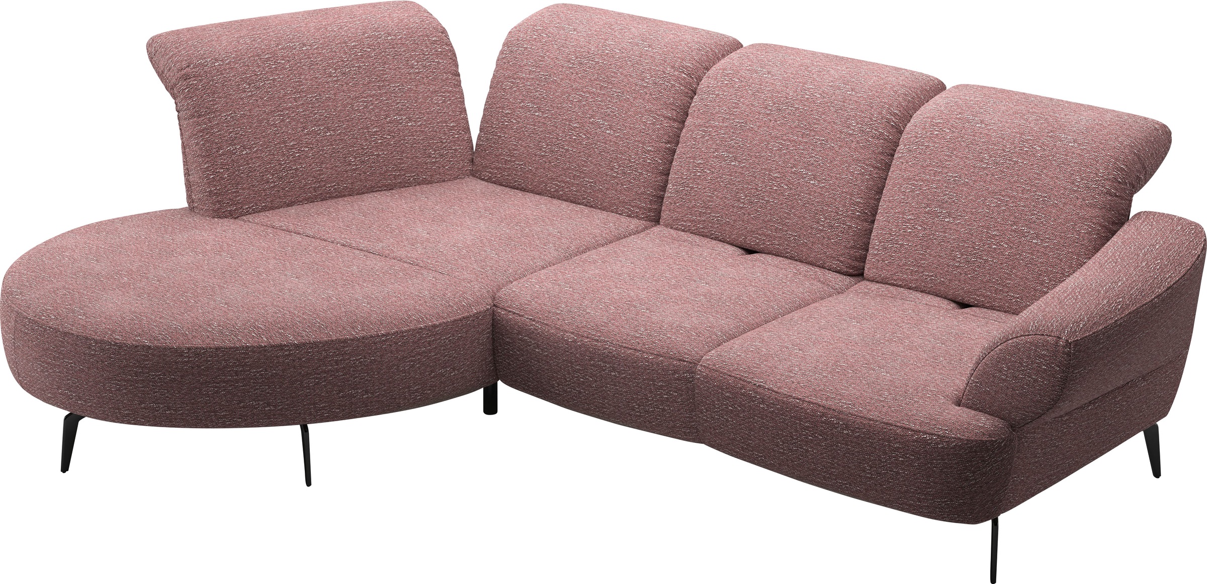 sit&more Ecksofa »Dance, L-Form, inkl. Sitztiefenverstellung«, inkl. Click&Seat, optional mit Kopfteilverstellung