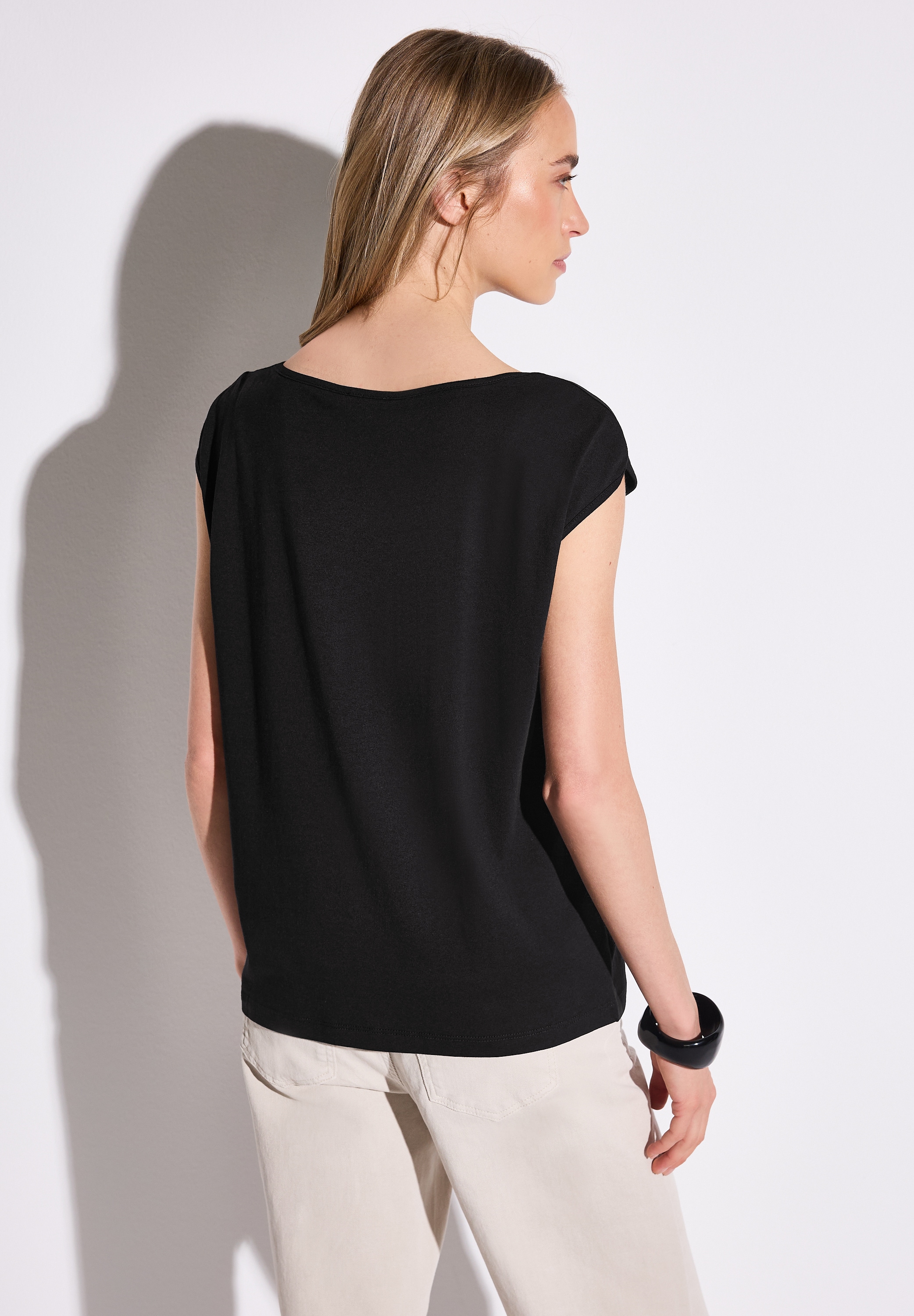STREET ONE T-Shirt, mit U-Boot-Ausschnitt