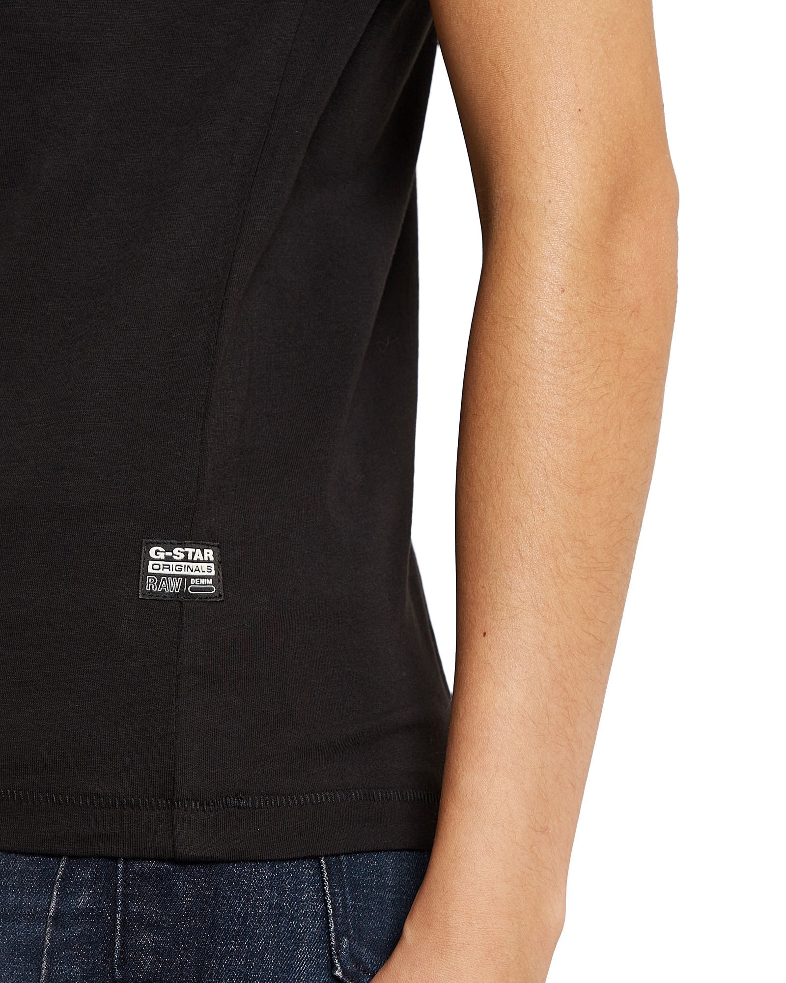 G-Star Embro G-Script Logo T-Shirt Dark Black S Damen 3