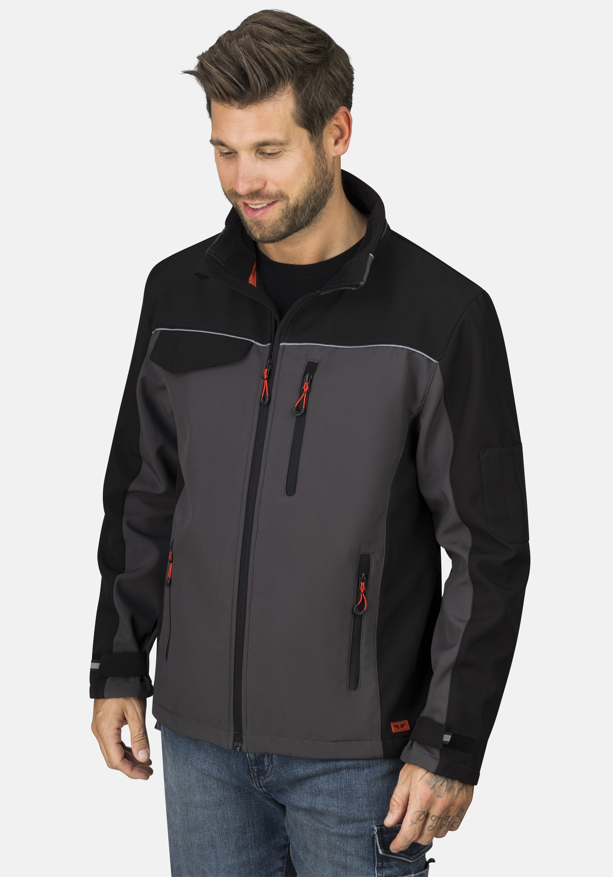 HERO by John Medoox "JOEL Softshelljacke" Sherpa fleece Straight Fit Casual Sherpa für Herren