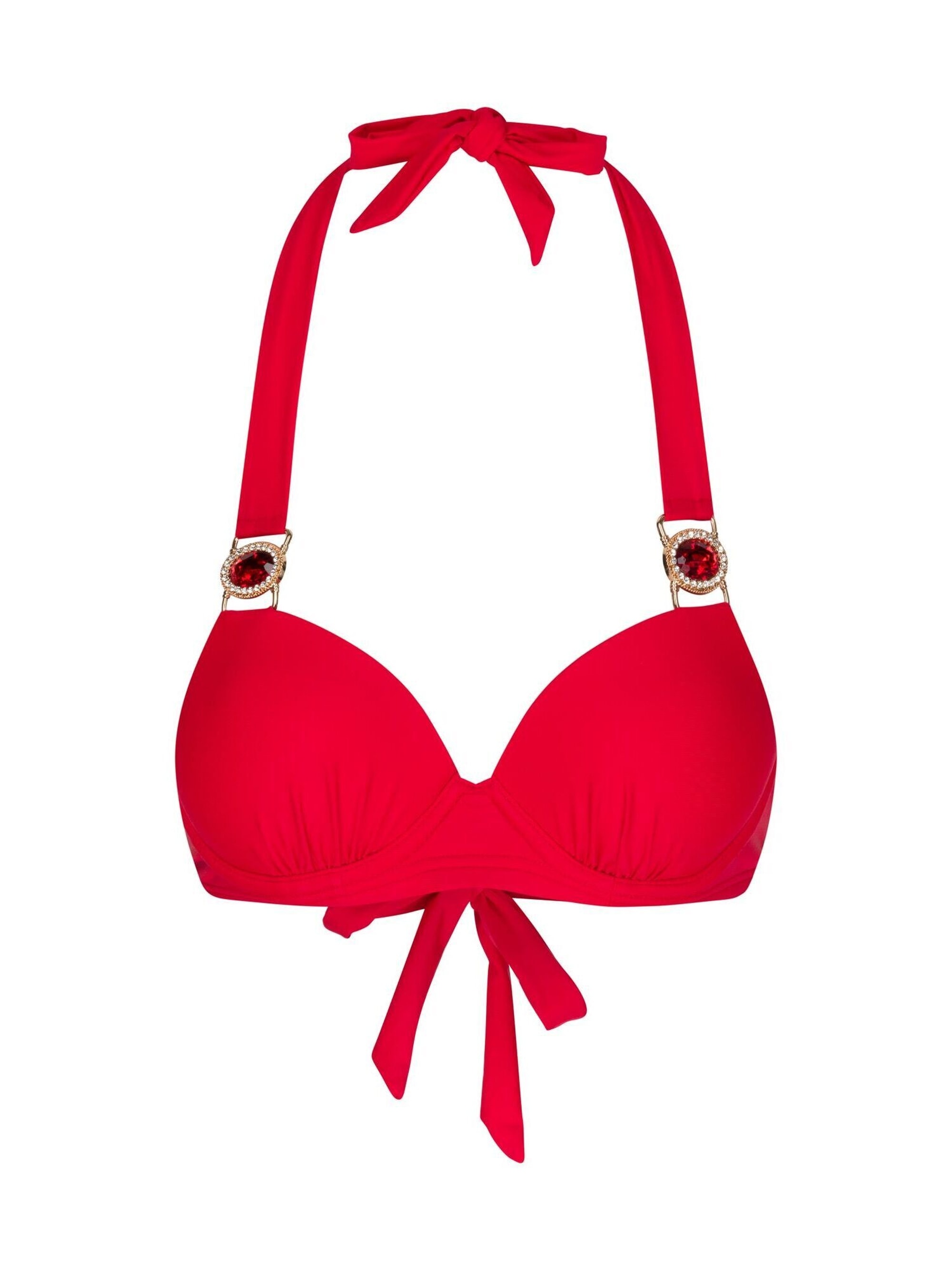 Moda Minx Triangel-Bikini-Top »Amour«, (Panty), mit funkelndem Steinbesatz
