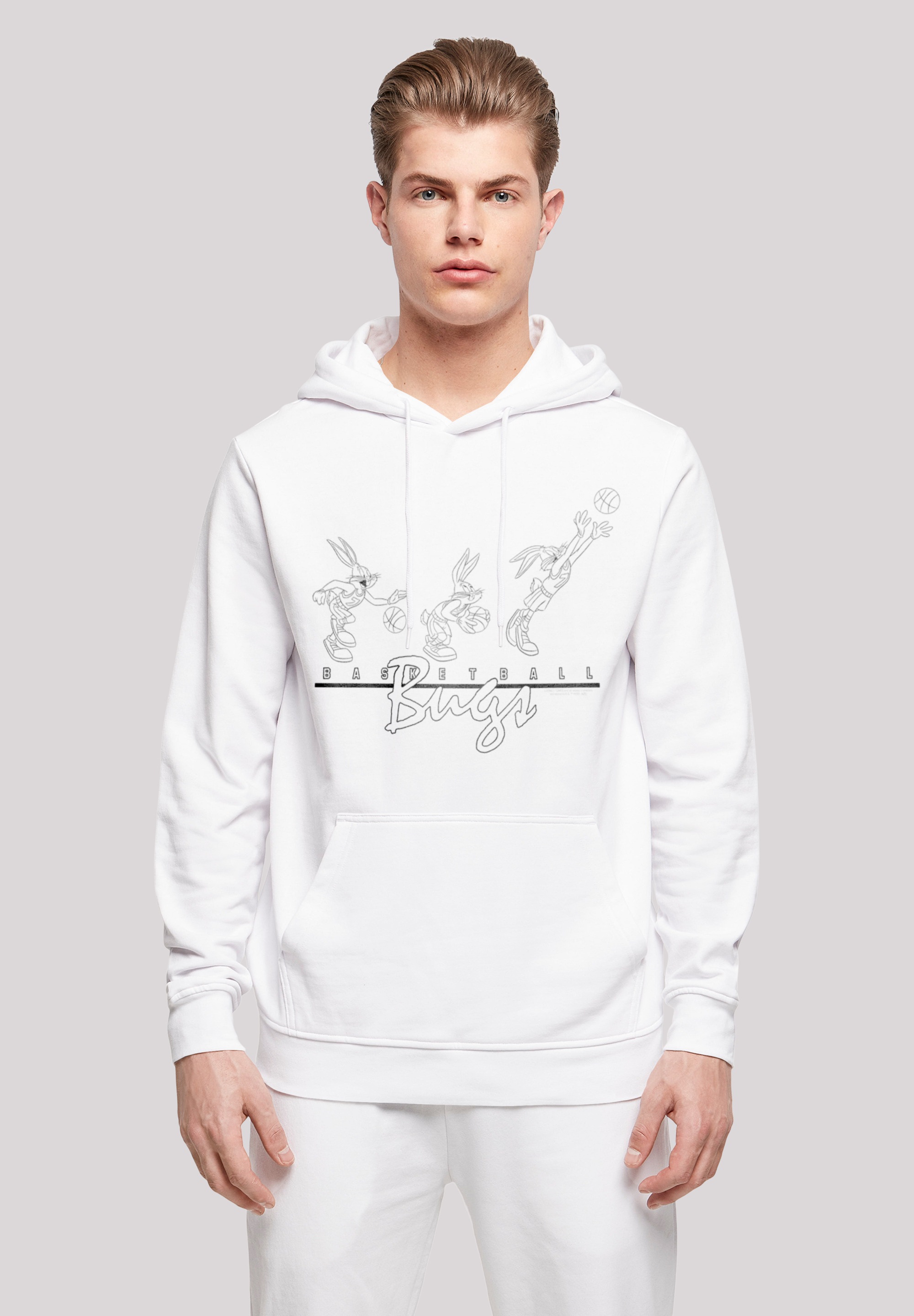 F4NT4STIC Kapuzenpullover »Looney Tunes Basketball Bugs«, Print