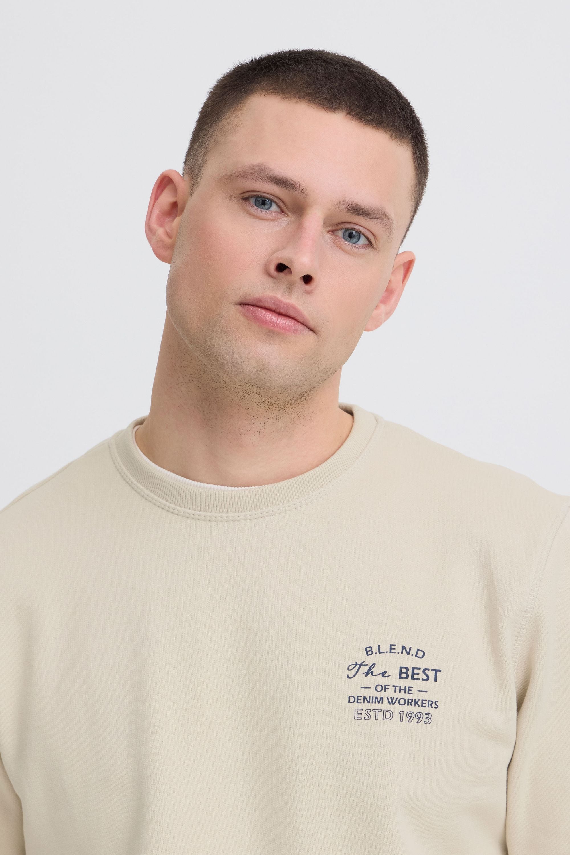 Blend Rundhalspullover »BHSweatshirt« Lässiger Sweatpullover mit Print