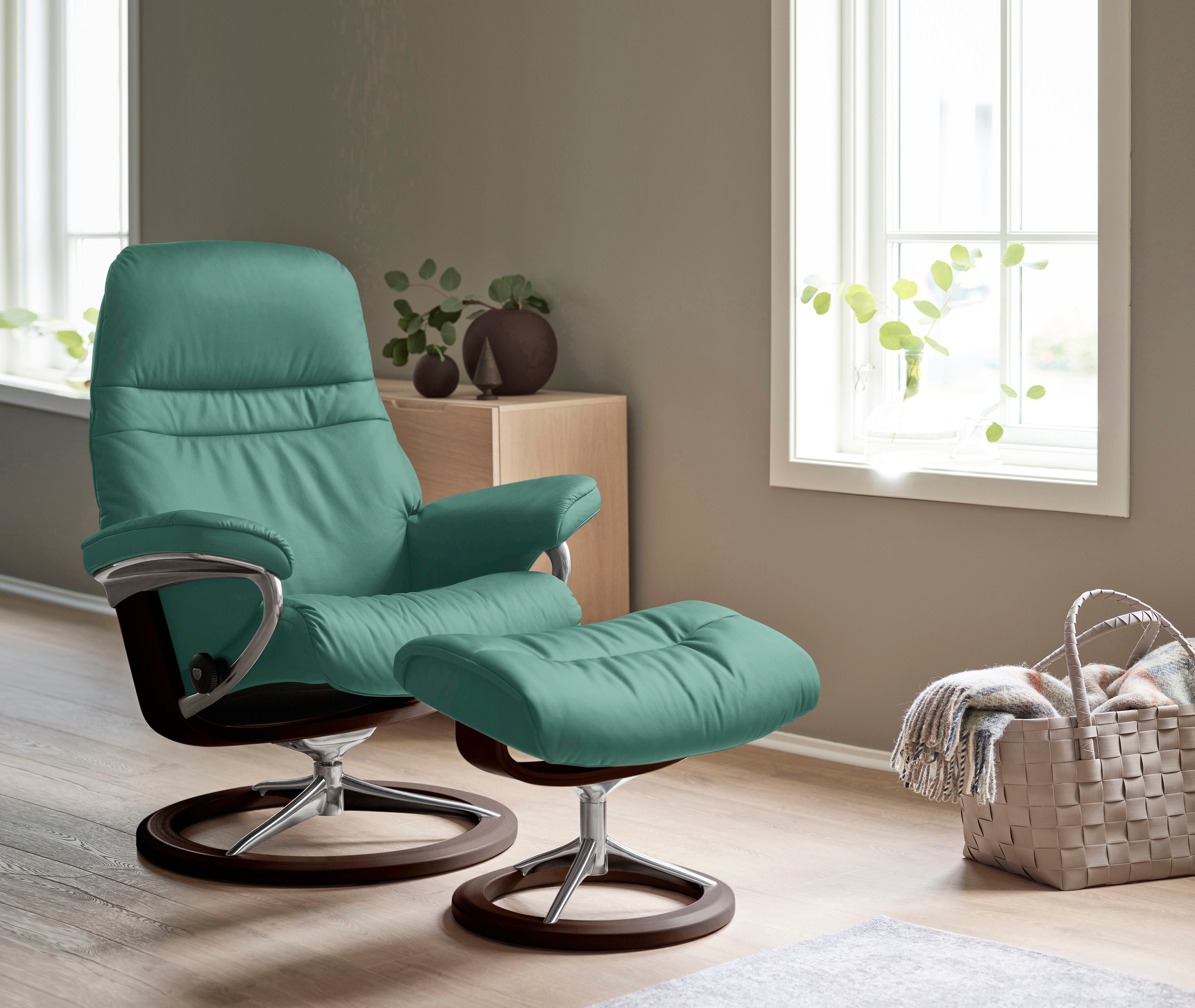 Stressless® Relaxsessel »Sunrise«, mit Signature Base, Größe S, Gestell Braun
