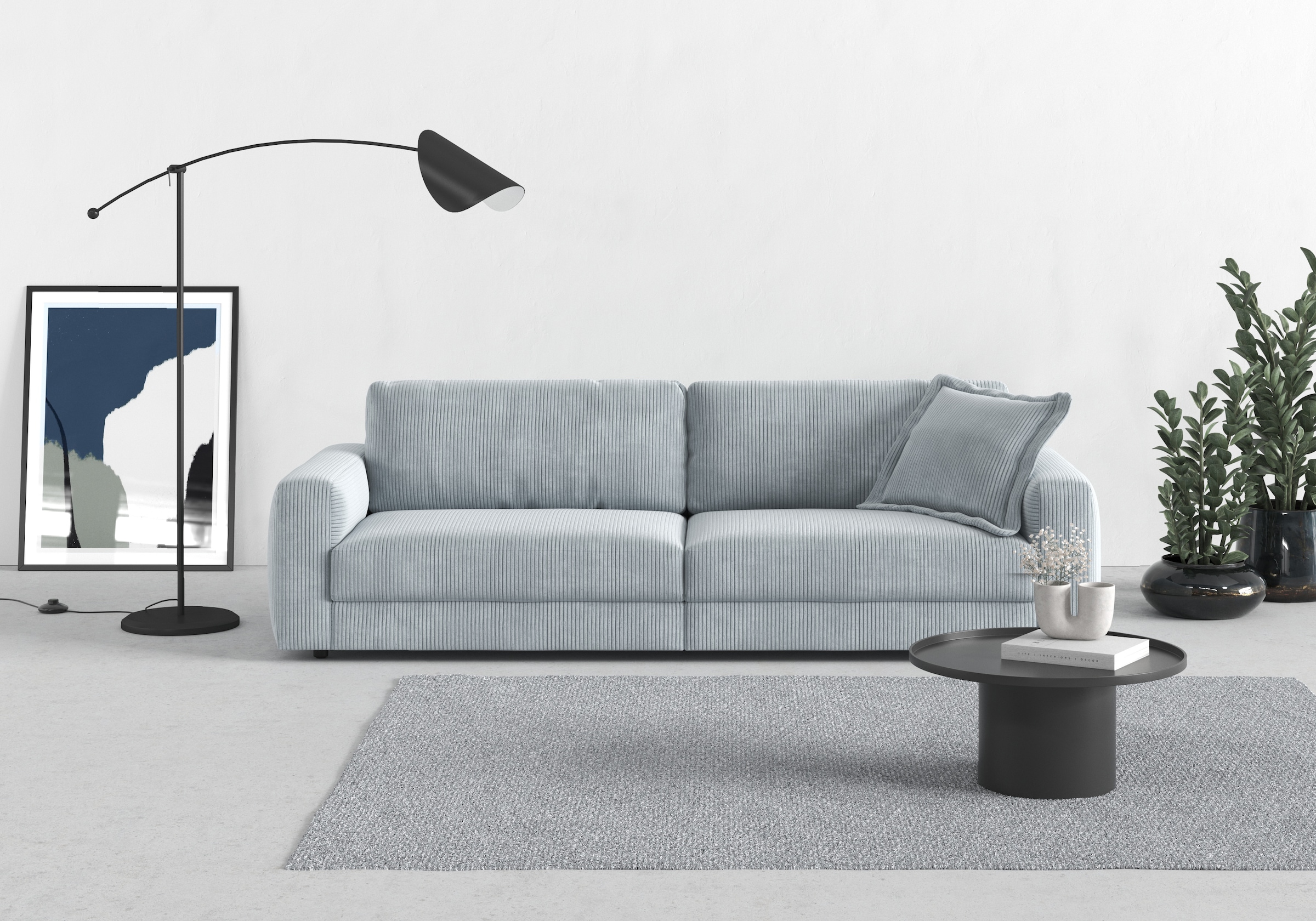 TRENDMANUFAKTUR Big-Sofa "Bourbon" extra tiefe Sitzfläche, wahlweise mit Si günstig online kaufen