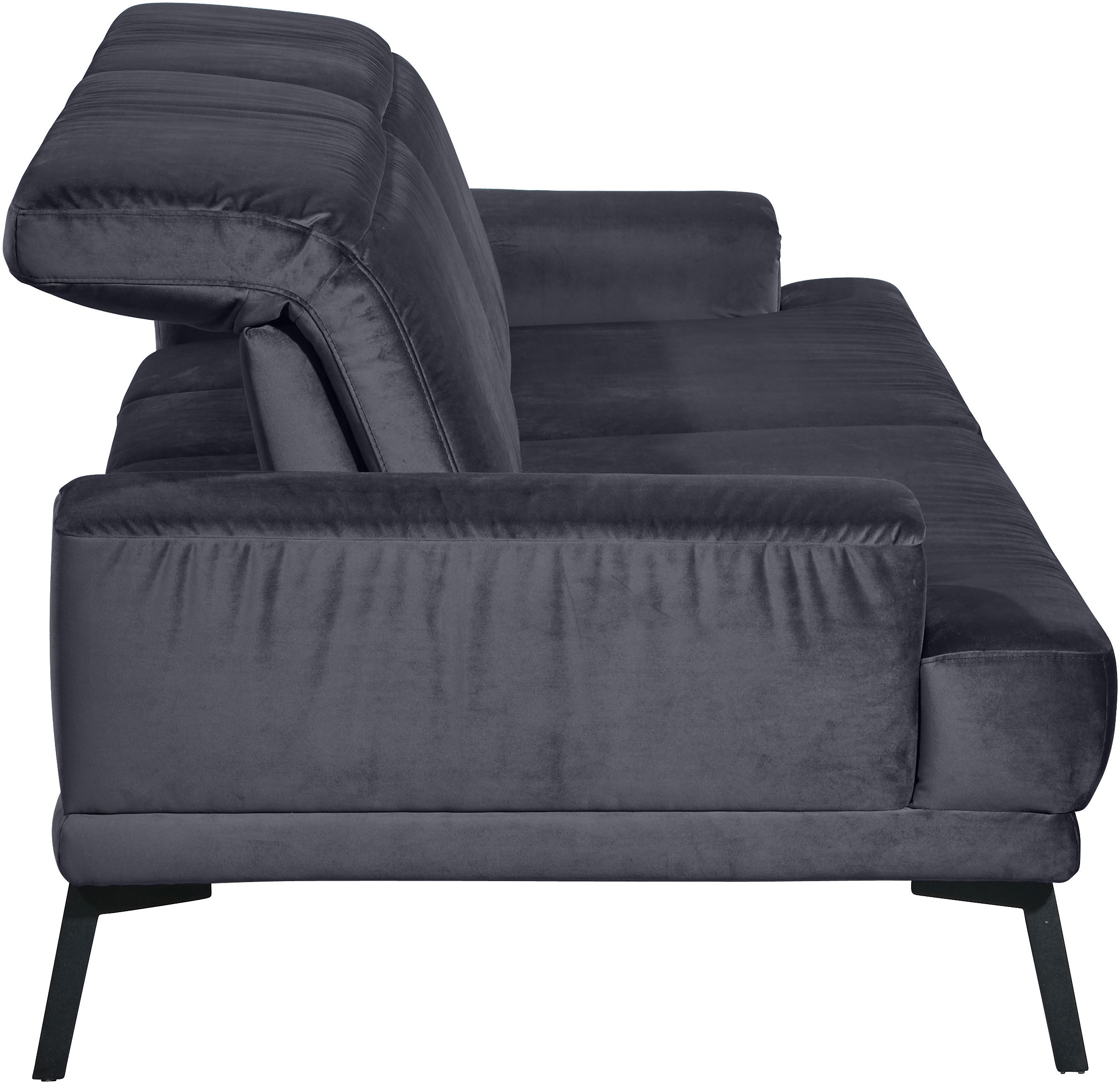 Musterring 3-Sitzer »MR 4580«, inkl. Kopf- und Sitztiefenverstellung, Fuß schwarz, B228 x T103 cm