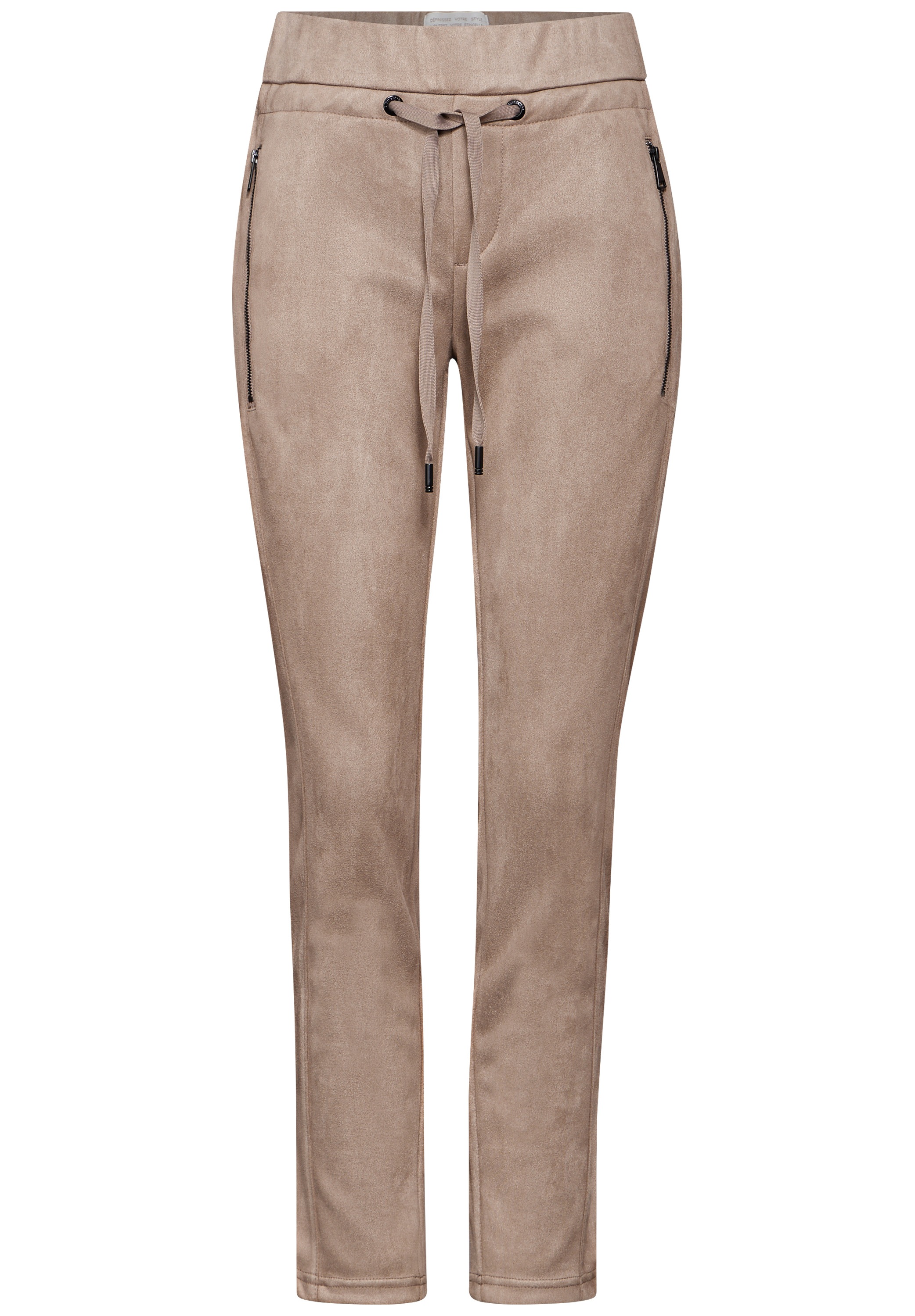 STREET ONE Lederimitathose, im Joggstyle