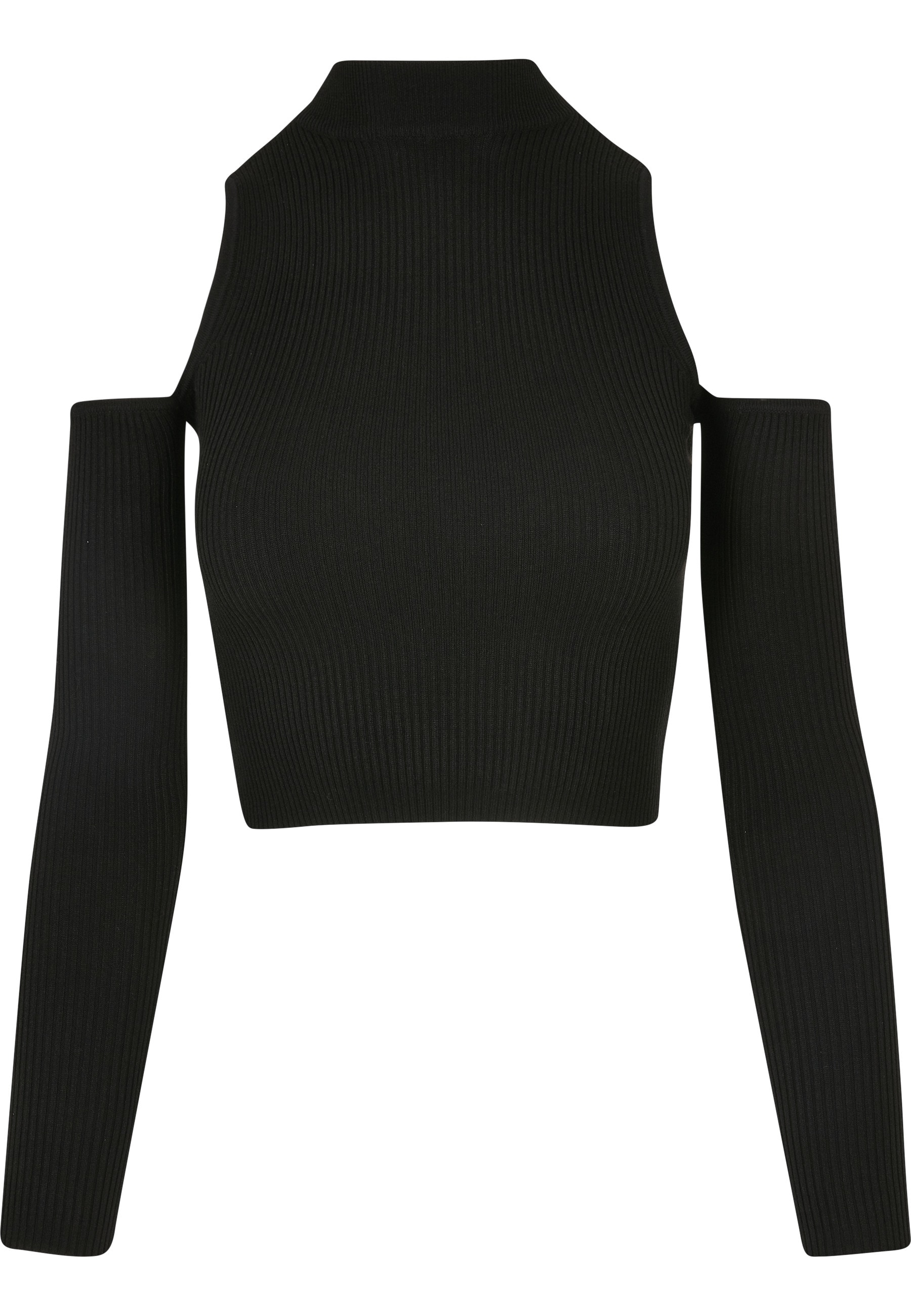 URBAN CLASSICS Rundhalspullover "Urban Classics Damen Ladies Rib Knit Cut O günstig online kaufen