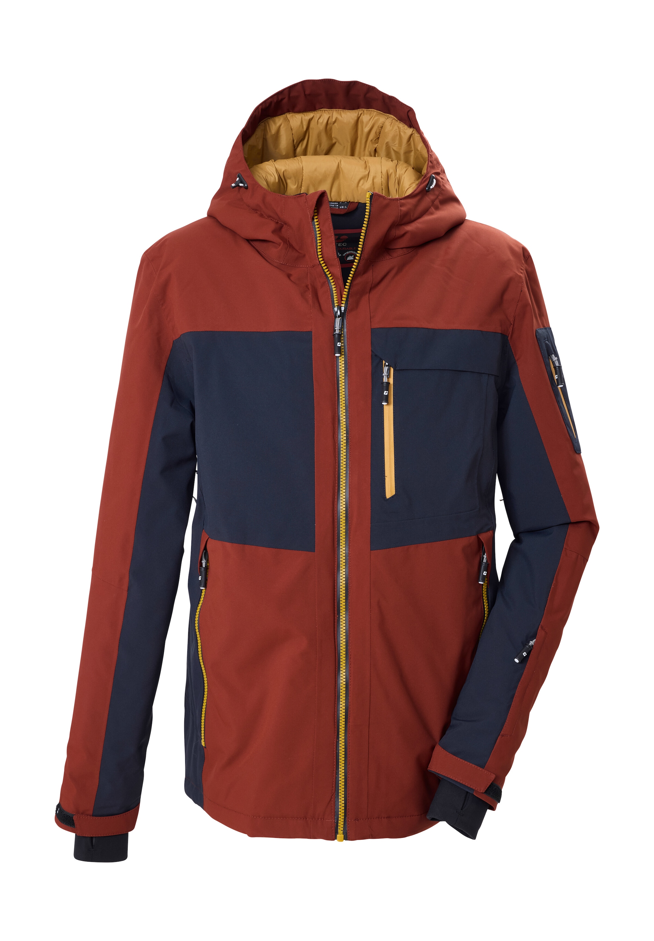 Killtec Skijacke "KSW 79 MN SKI JCKT" Skijacke: wasserdicht, atmungsaktiv, Colourblock-Design