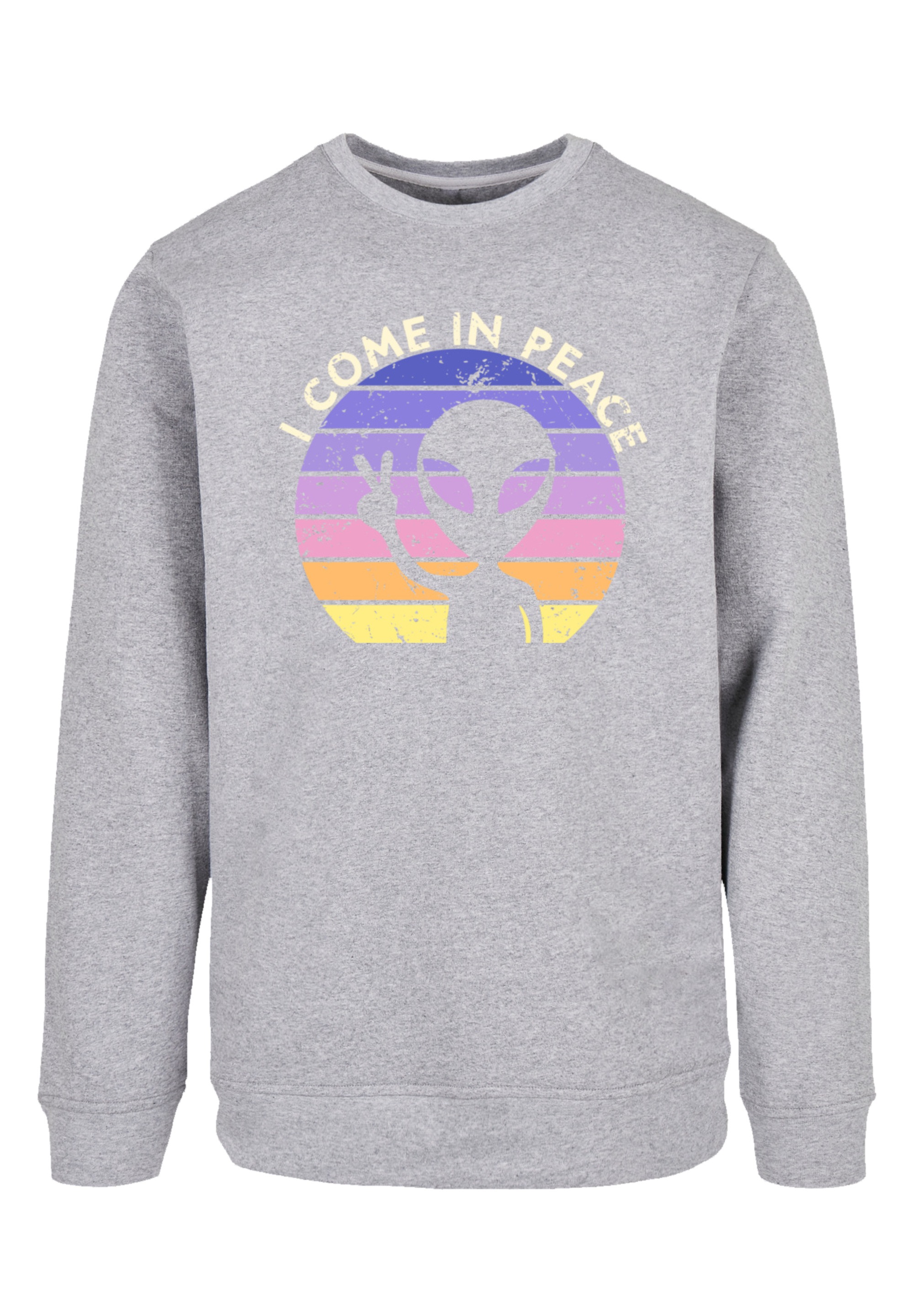 F4NT4STIC Sweatshirt »Alien Peace Sunset«, Premium Qualität