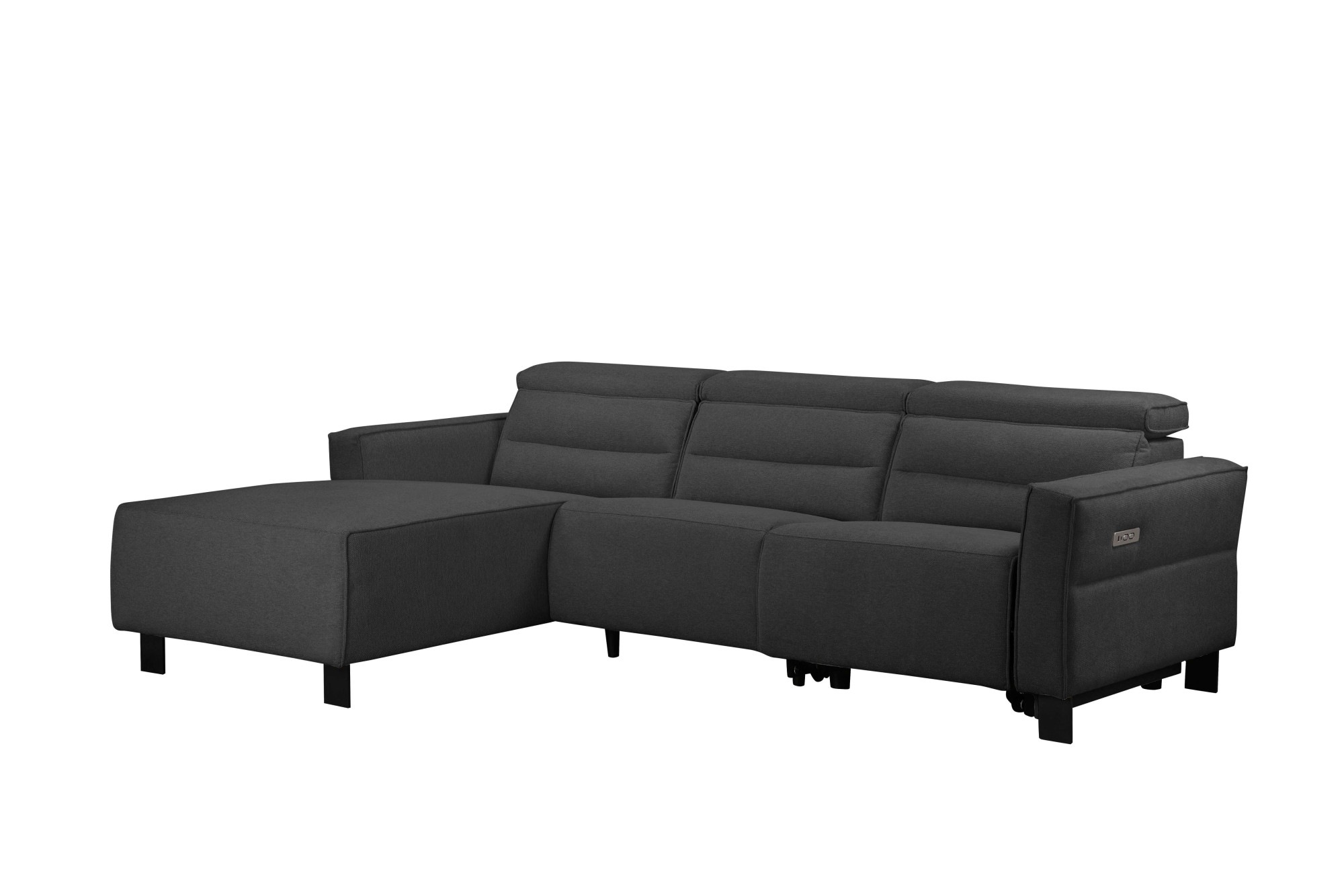 Places of Style Ecksofa »Carpari, L-Form, 263 cm, manuelle o. elektrische Relaxfunktion,«, USB A/C und Kopfteilverstellung