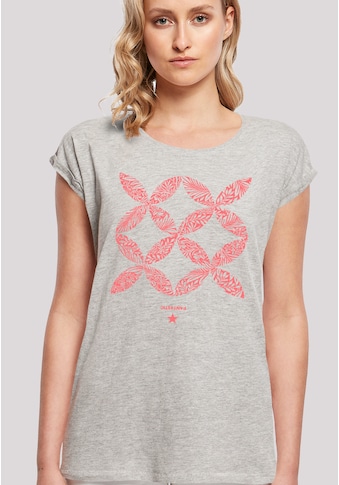 T-Shirt »Blumenmuster Coral«