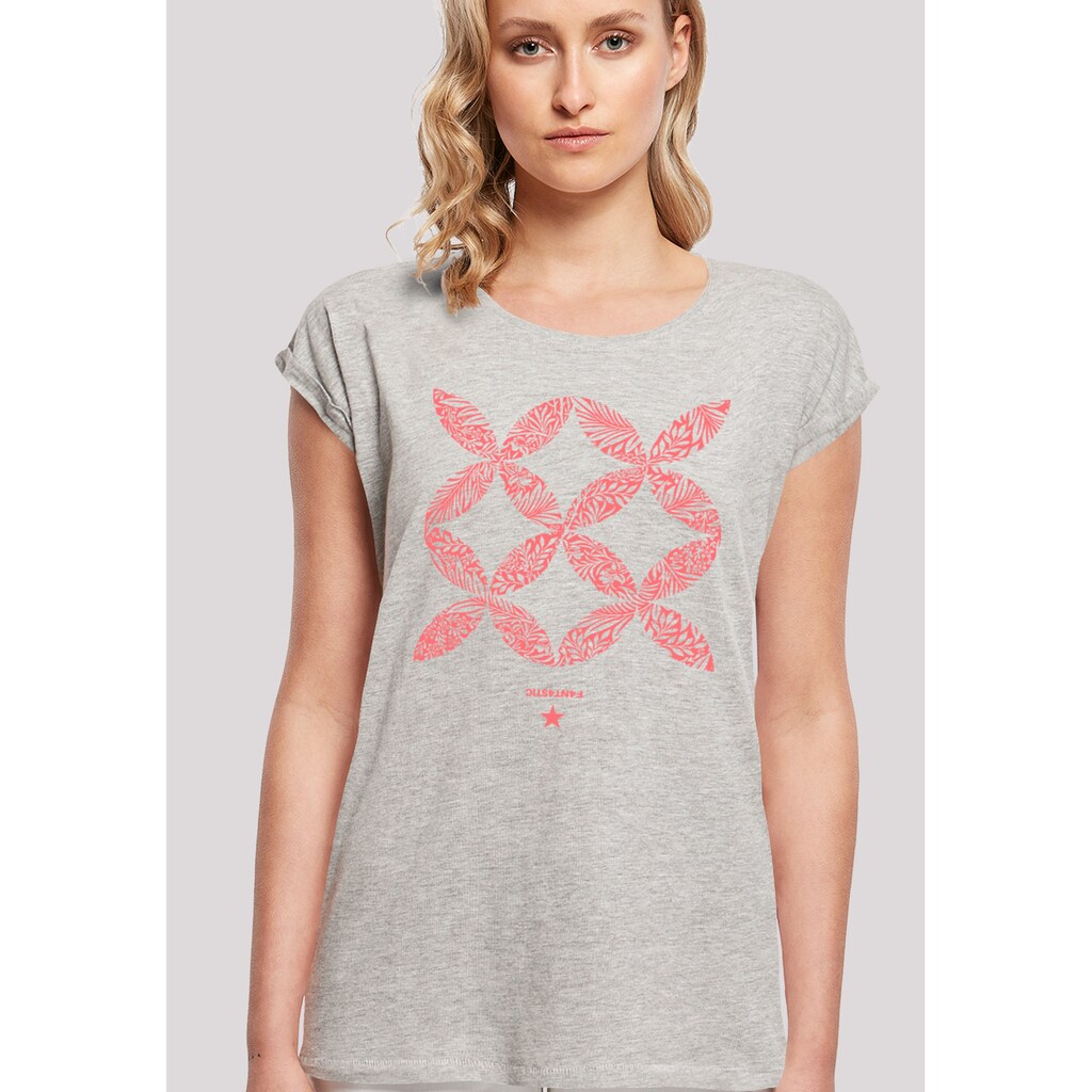 F4NT4STIC T-Shirt »Blumenmuster Coral«