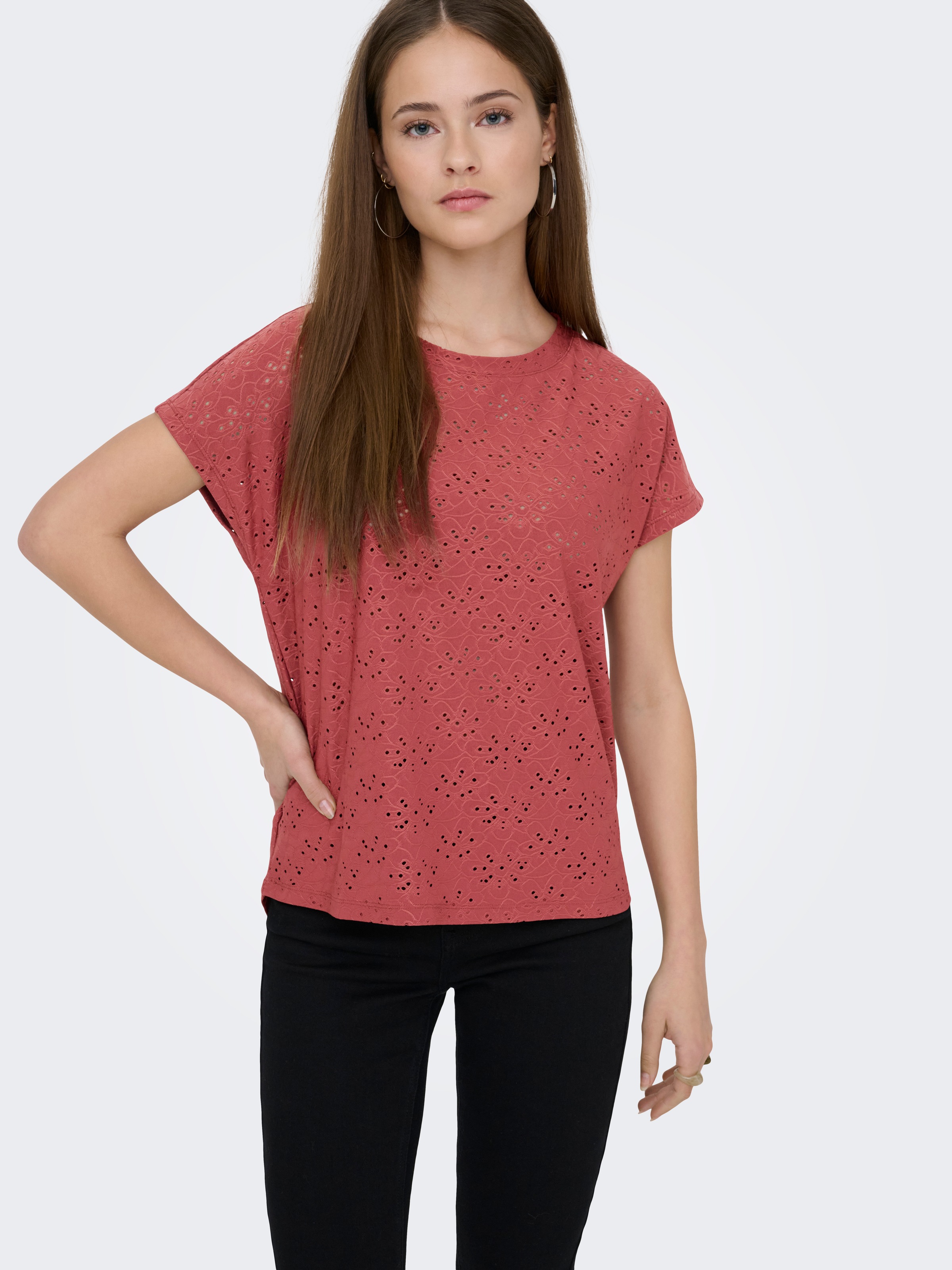 ONLY Kurzarmshirt "ONLSMILLA LIFE S/S TOP JRS NOOS" regular fit, modisch, S günstig online kaufen