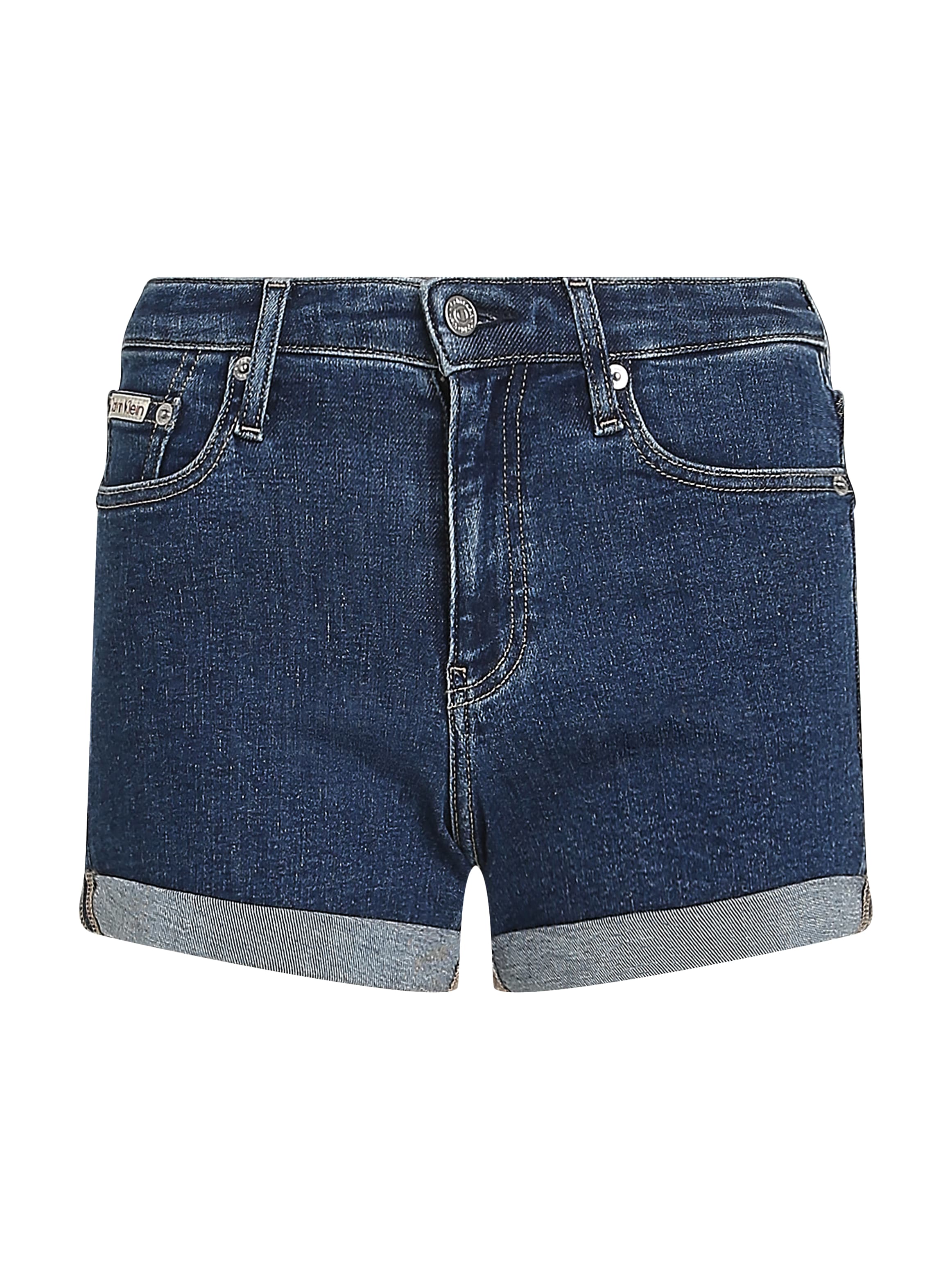 Calvin Klein Jeans Shorts »MID RISE SHORT«, mit Umschlagsaum