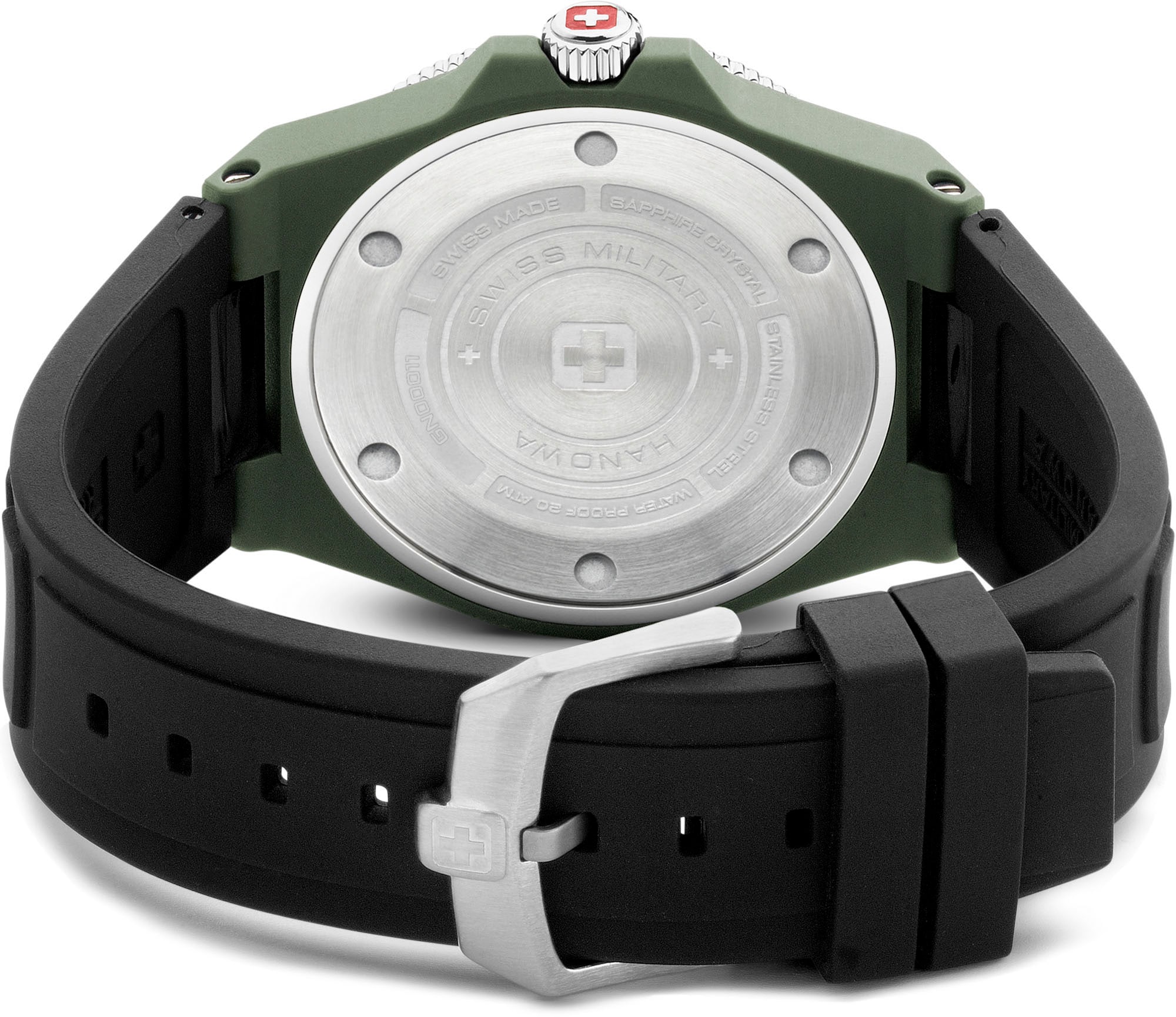 Swiss Military Hanowa Quarzuhr »OCEAN PIONEER, SMWGN0001181«, Armbanduhr, Herrenuhr, Swiss Made, Datum, Saphirglas