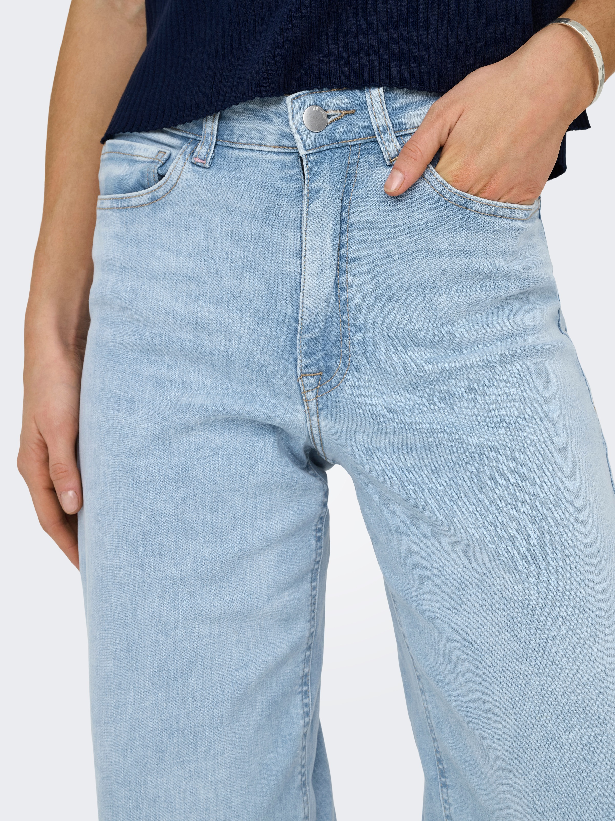JDY High-waist-Jeans "JDYFELINA-FINA HW WIDE JNS LBD DNM NOOS" günstig online kaufen