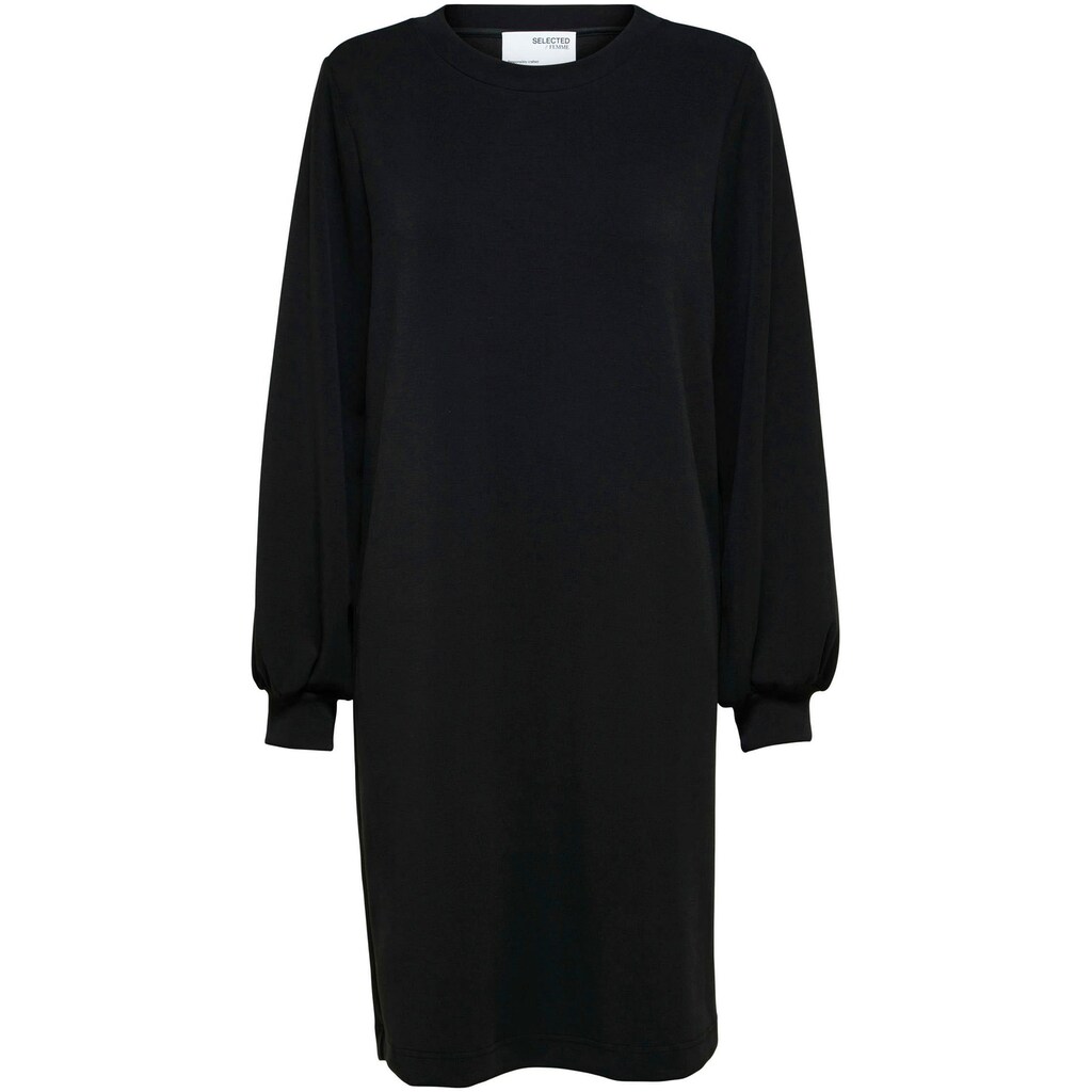 Damenmode Kleider SELECTED FEMME Sweatkleid »SLFTENNY«, aus hochwertigem Modal-Mix schwarz Damenmode Kleider SELECTED FEMME Sweatkleid »SLFTENNY«, aus hochwertigem Modal-Mix schwarz
