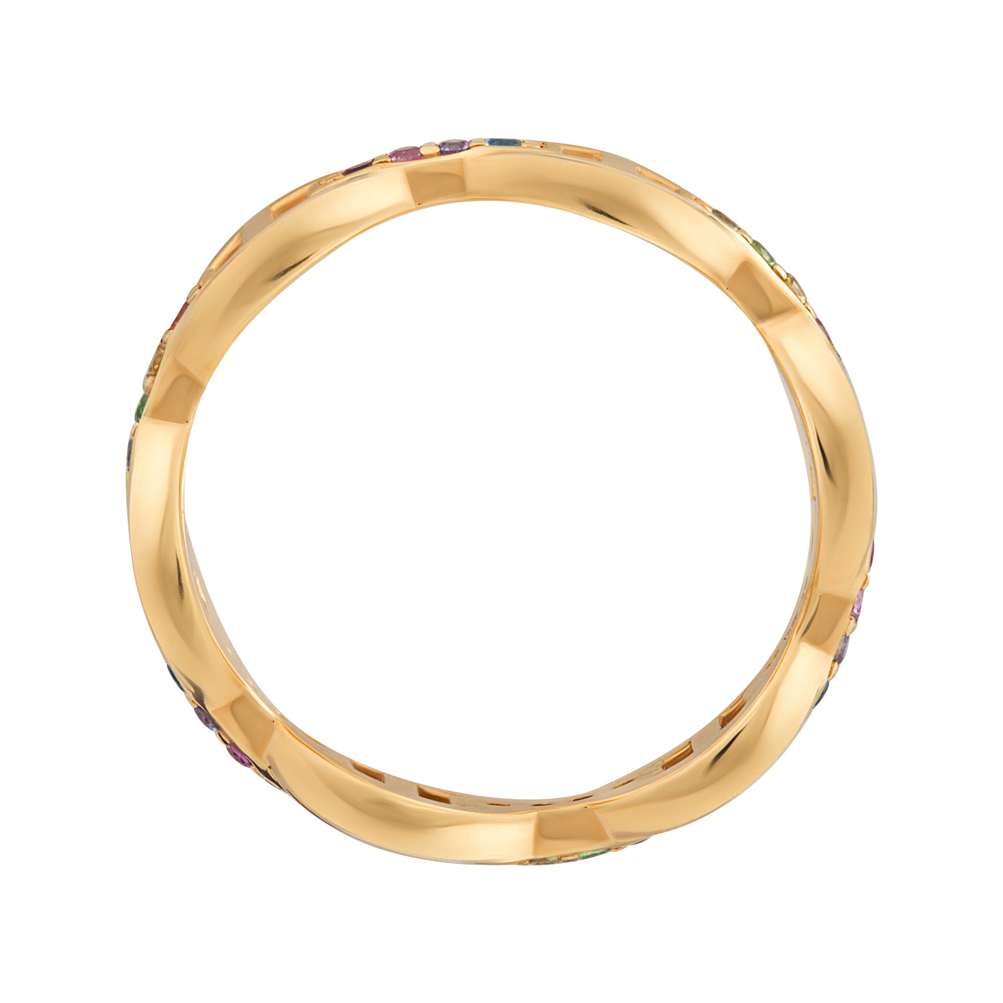 CAÏ Fingerring »925 Silber vergoldet mit Zirkonia Rainbow« für kaufen | BAUR