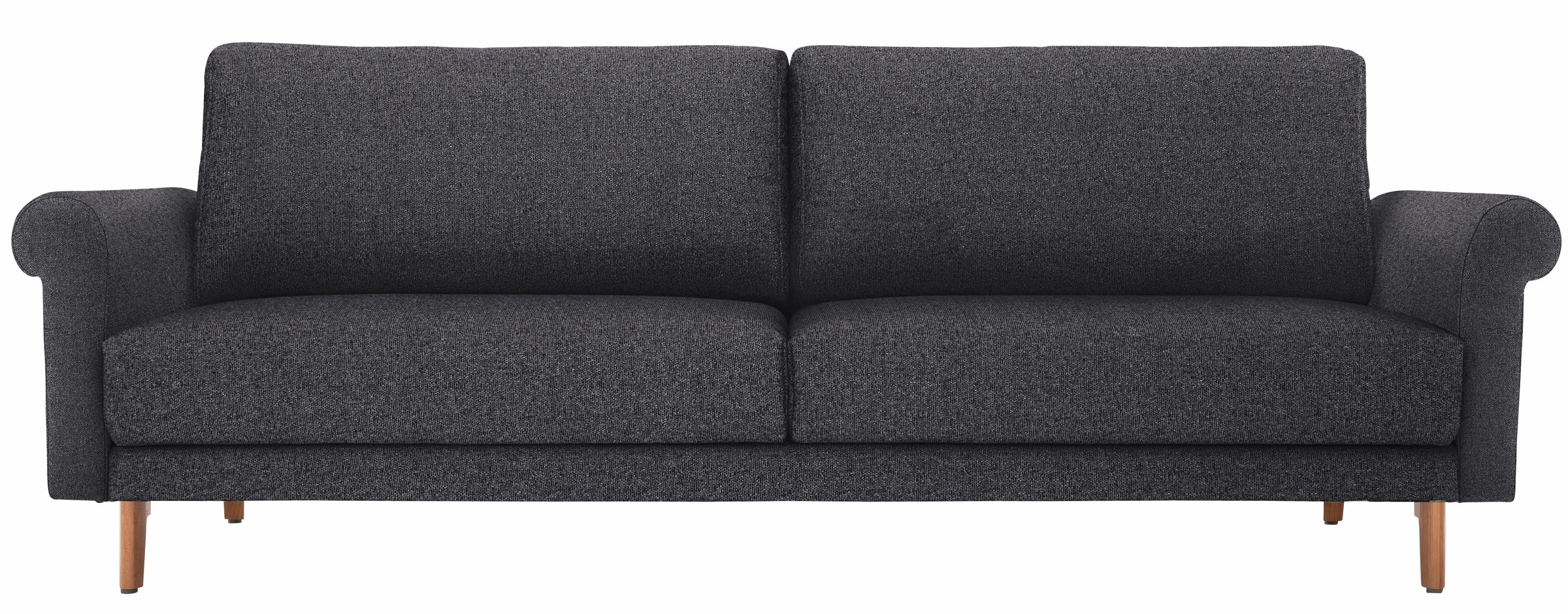 hülsta sofa 3-Sitzer »hs.450«, modern Landhaus, Breite 208 cm, Füße in Nussbaum