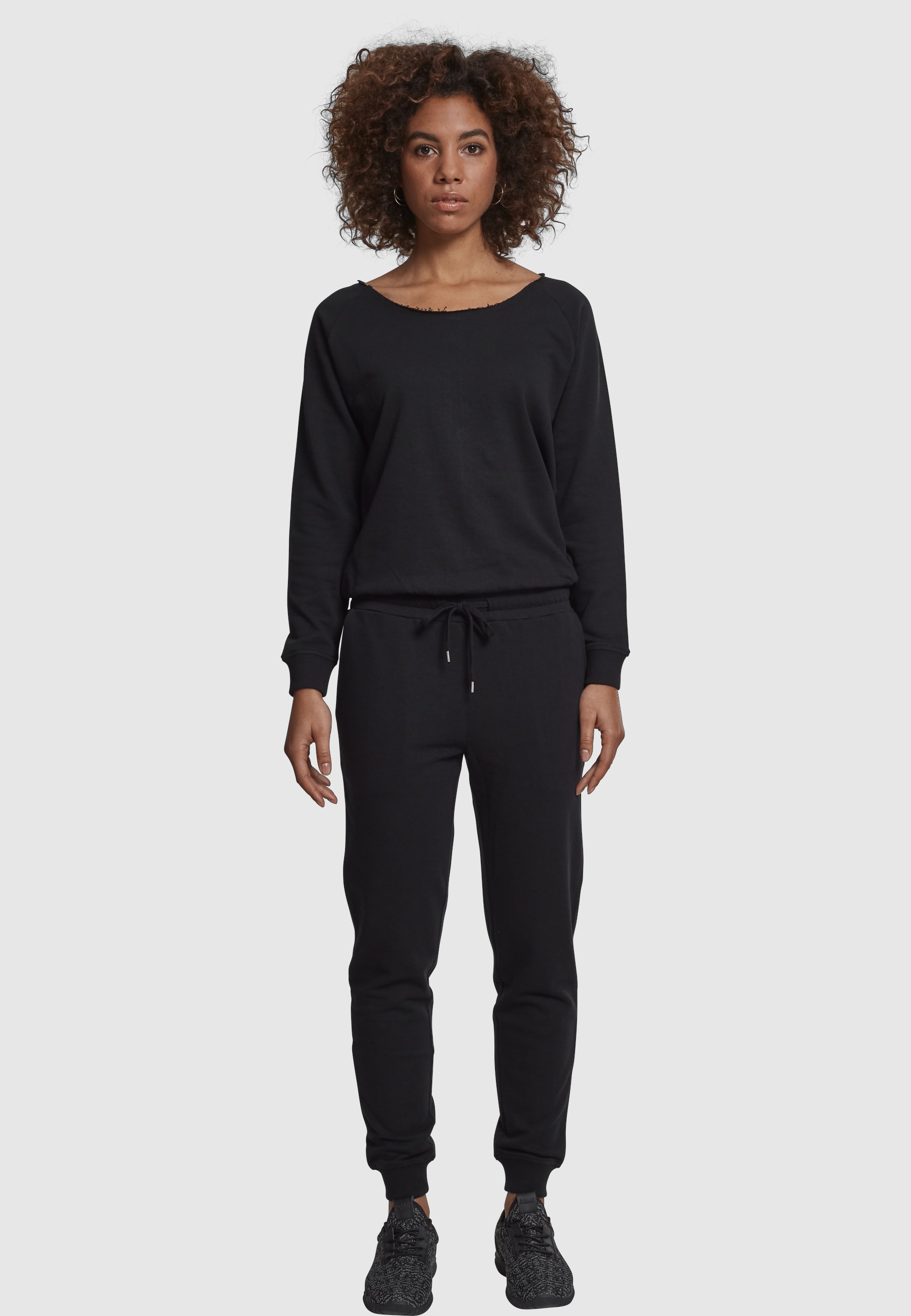 URBAN CLASSICS Jumpsuit »Urban Classics Damen Ladies Long Sleeve Terry Jumpsuit« 1 Stk.