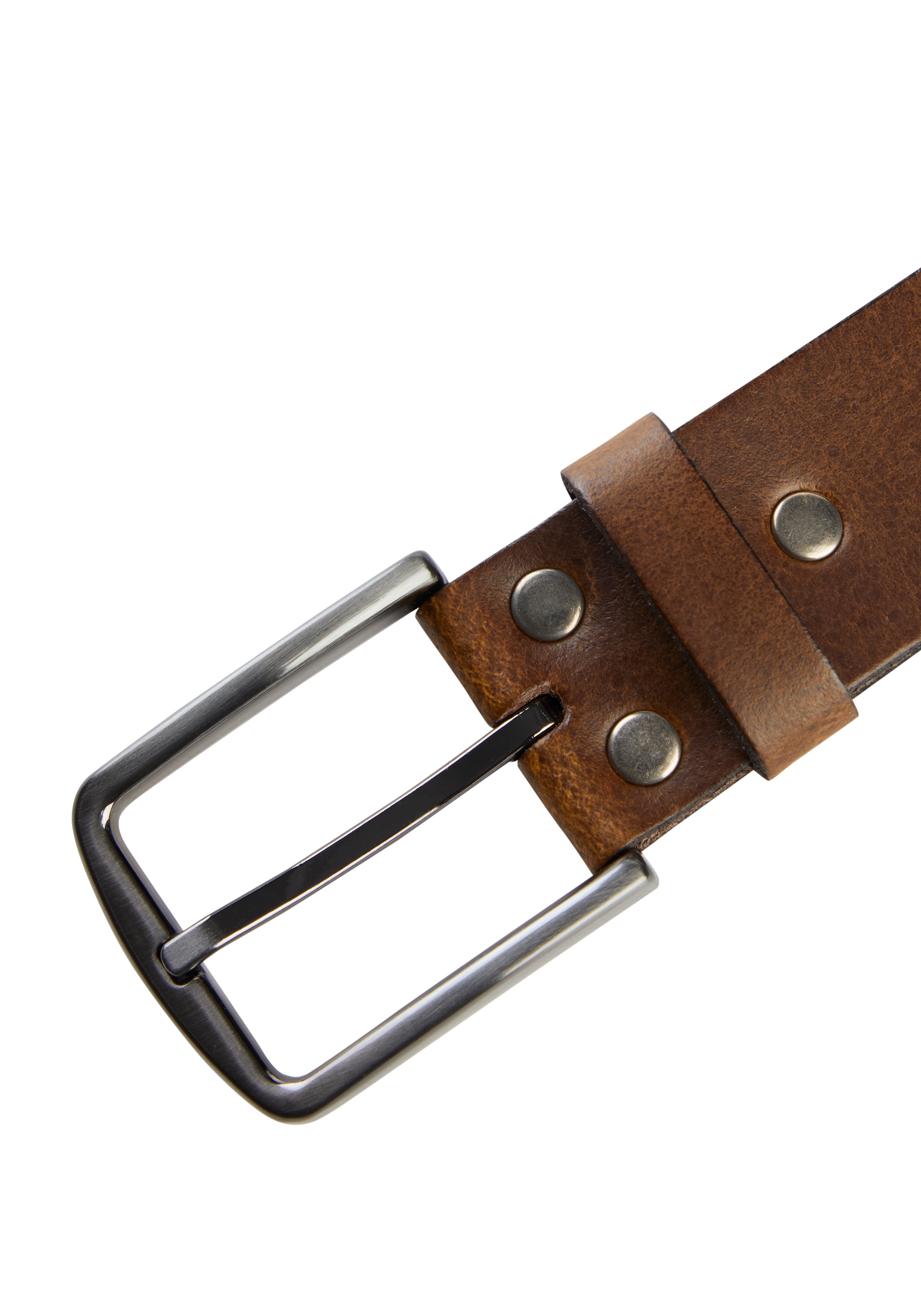 Thumbnail - Mans World Ledergürtel im klassischen Design mit edel schimmernder Schnalle - NEW