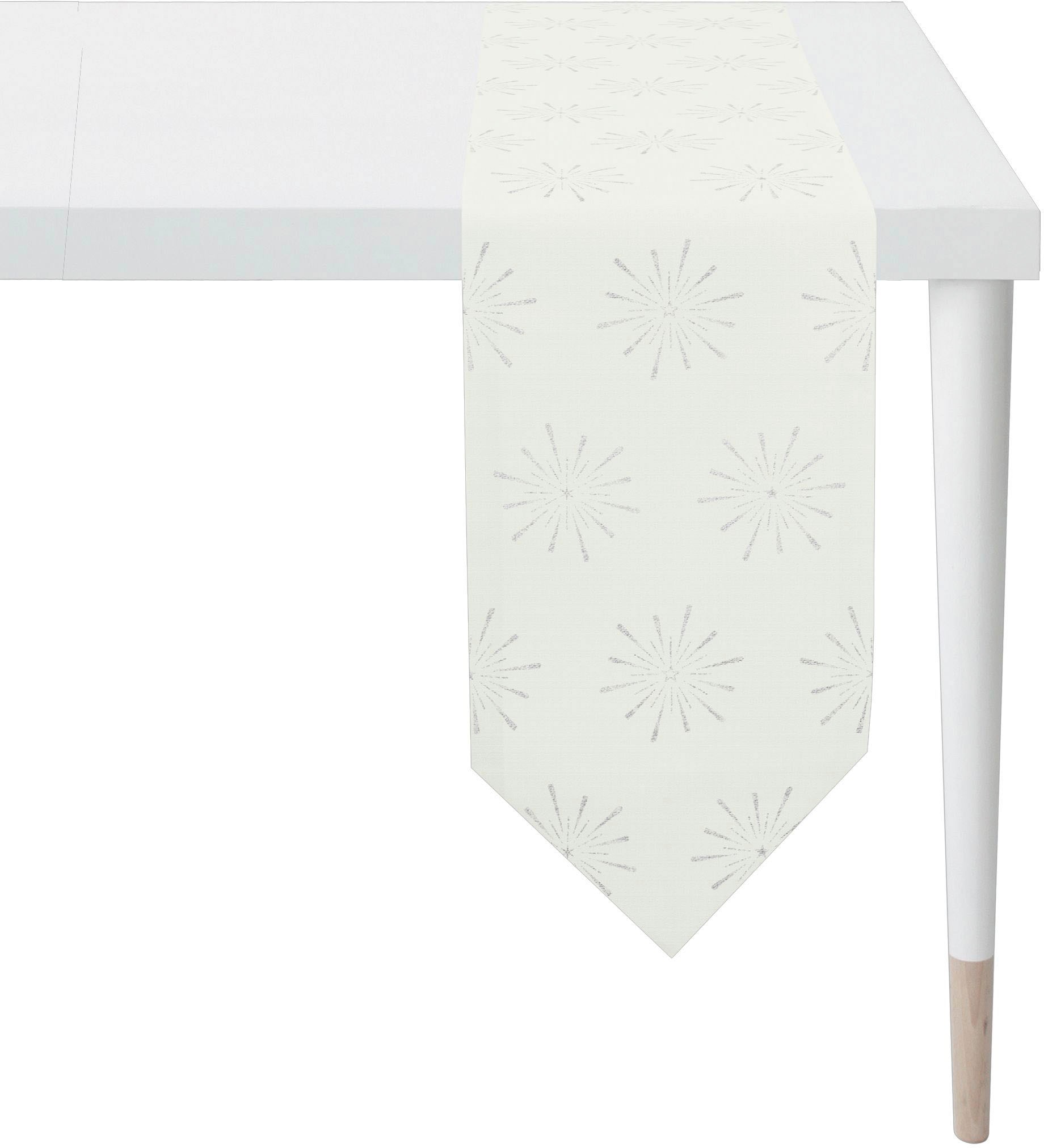 APELT Tischband "6302 CHRISTMAS GLAM, Weihnachtsdeko, Weihnachten" Lurex-Jacquardgewebe