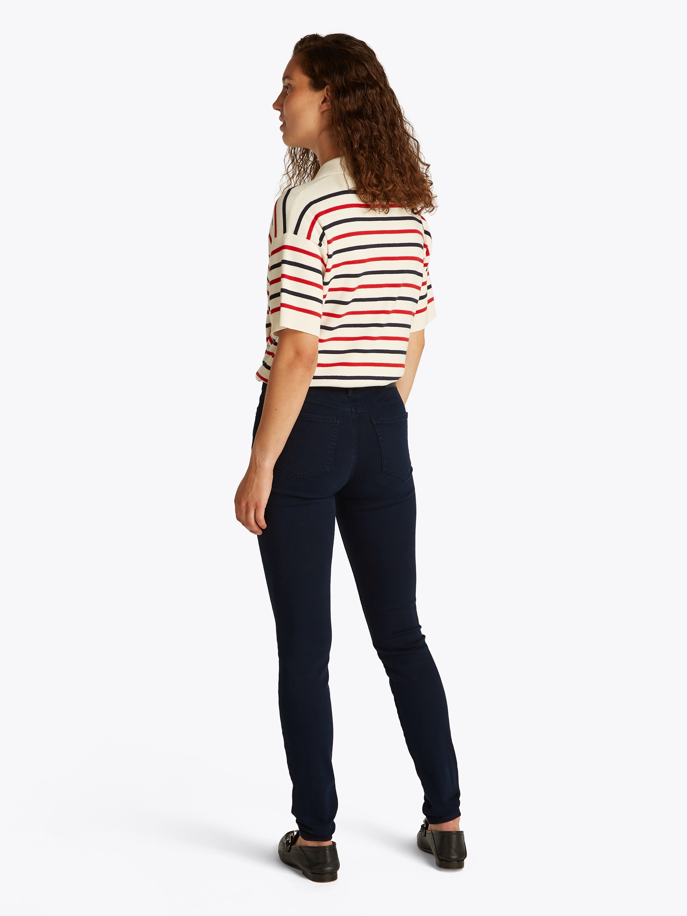 Tommy Hilfiger Skinny-fit-Jeans »COMO Skinny Regular Waist«, mit Logo-Badge, in Knöchellänge