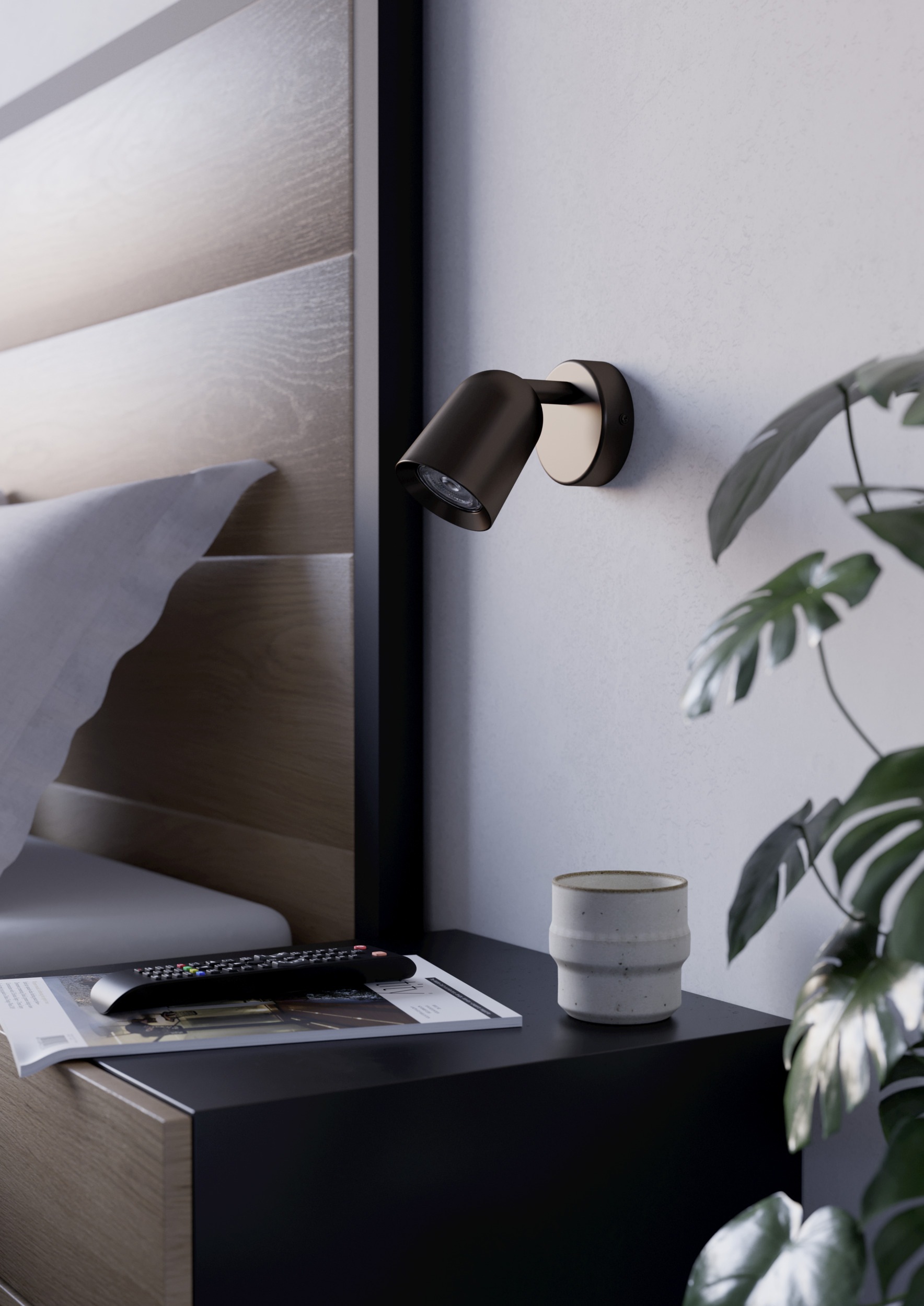 EGLO Deckenleuchte »CAMALDOLI Spotlampe - Stahl - GU10 - 1X5W - IP20« GU10 1 Stk. Wandleuchte, Wandspot, schwenkbar, Strahler, L8,5 x H11 x AL10,5 cm