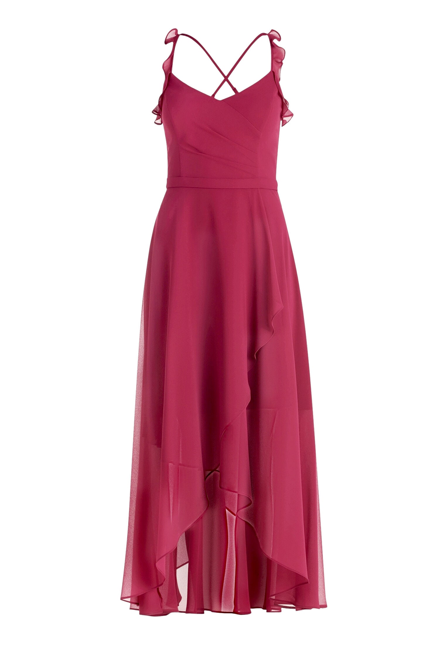 Vera Mont Abendkleid »Damen mit Volant« Ohne Tasche Wickel-Design