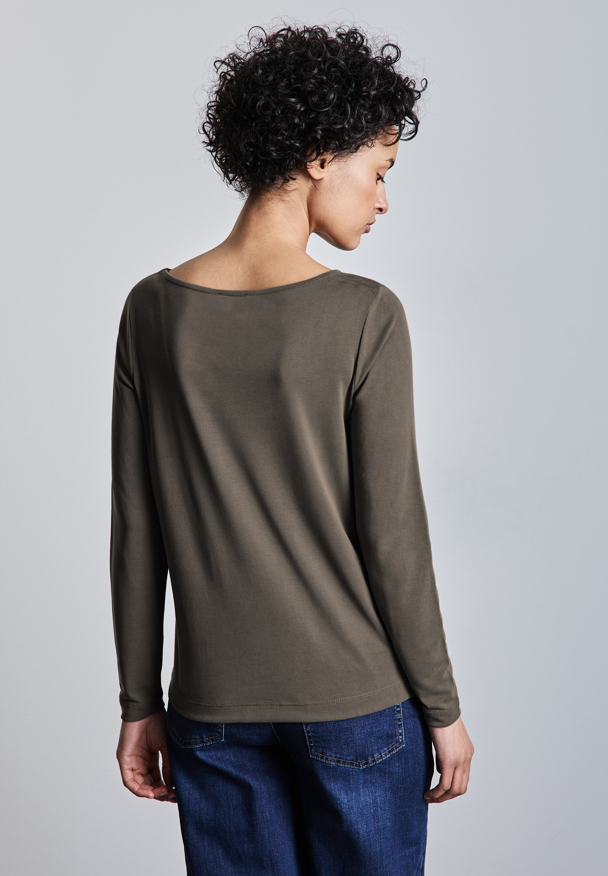 STREET ONE Langarmshirt, mit Schriftzügen