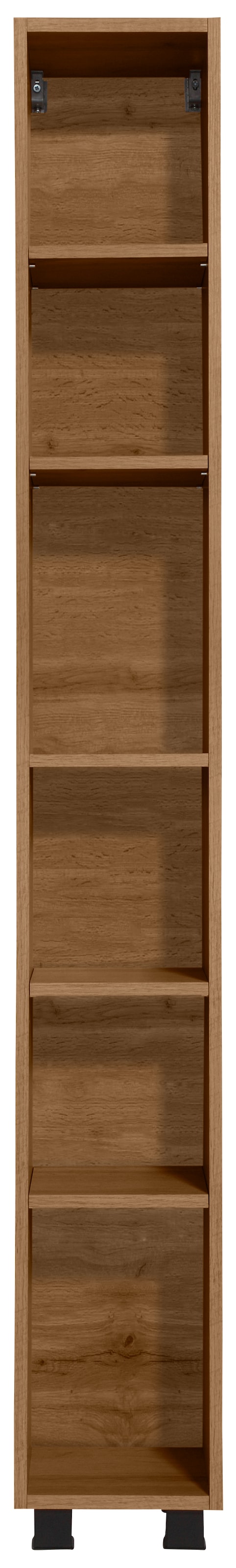 welltime Hochschrank "Trento, Badmöbel, Badregal, Regal, Breite 25 cm", Standregal, Badezimmer-Regal, für viel Stauraum