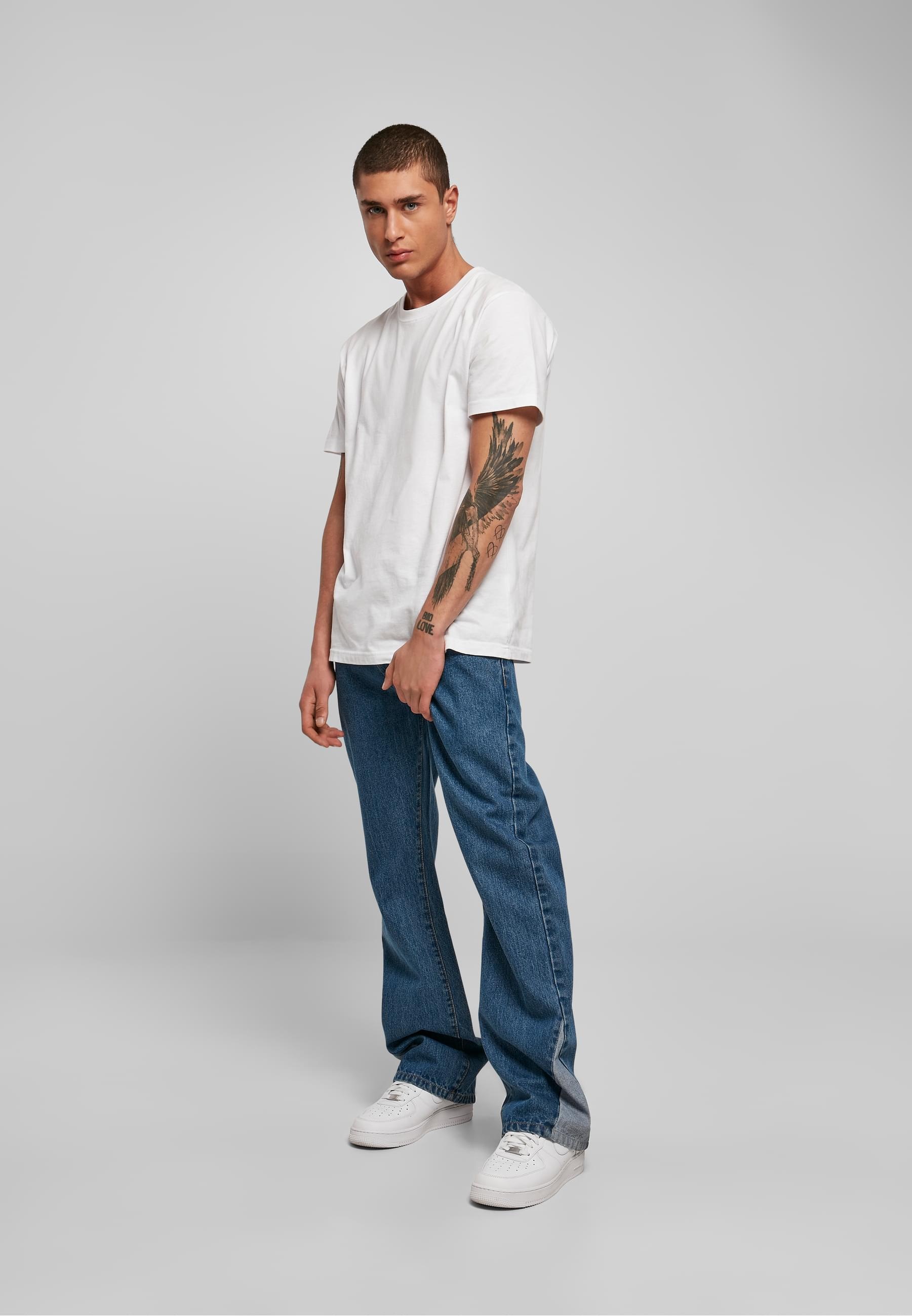 URBAN CLASSICS Bequeme Jeans »Urban Classics Herren Organic Triangle Denim«, (1 tlg.)