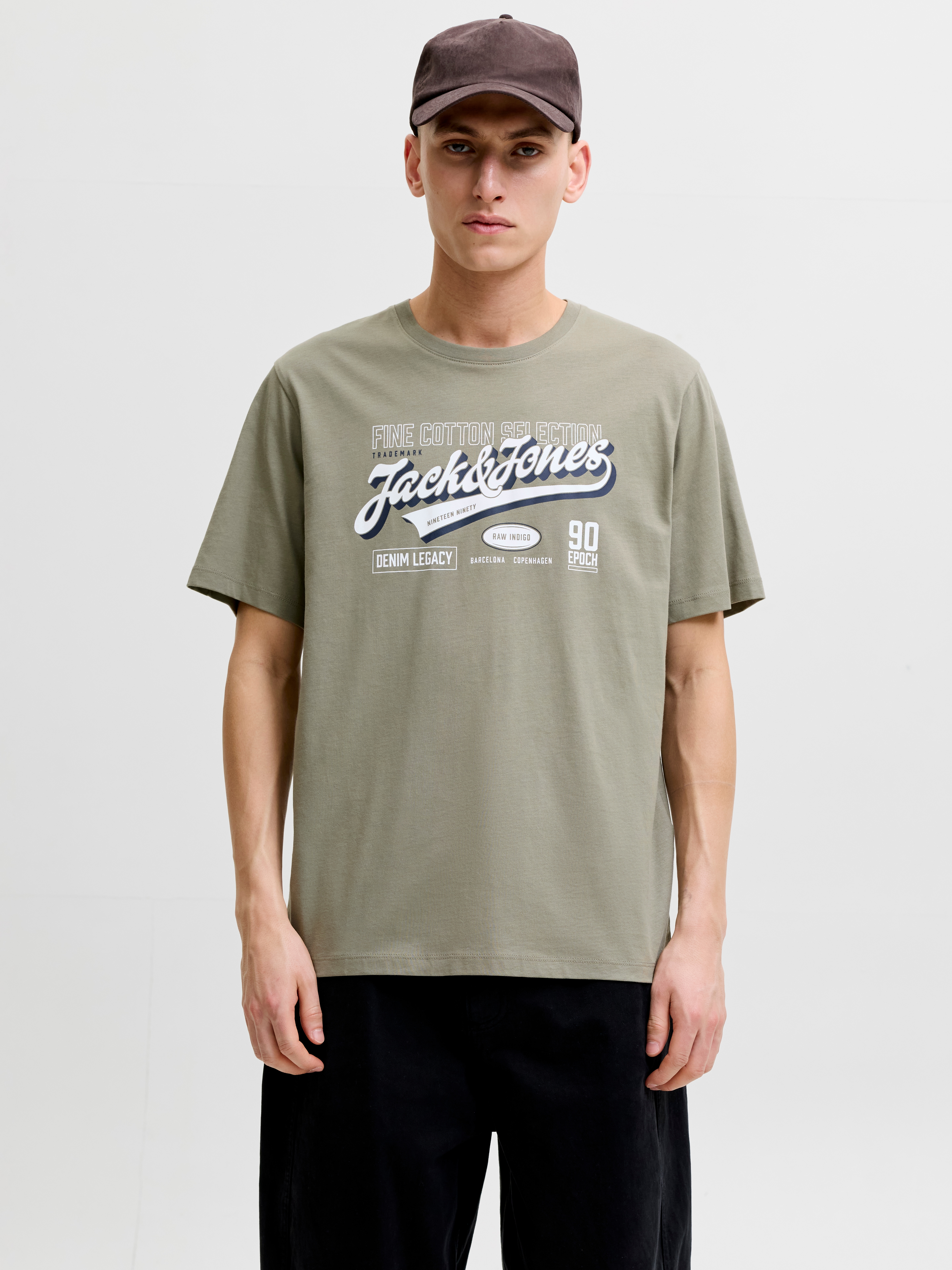 Jack & Jones "JJELOGO TEE SS O-NECK 2 COL AW26 SN" Baumwolle, regular fit