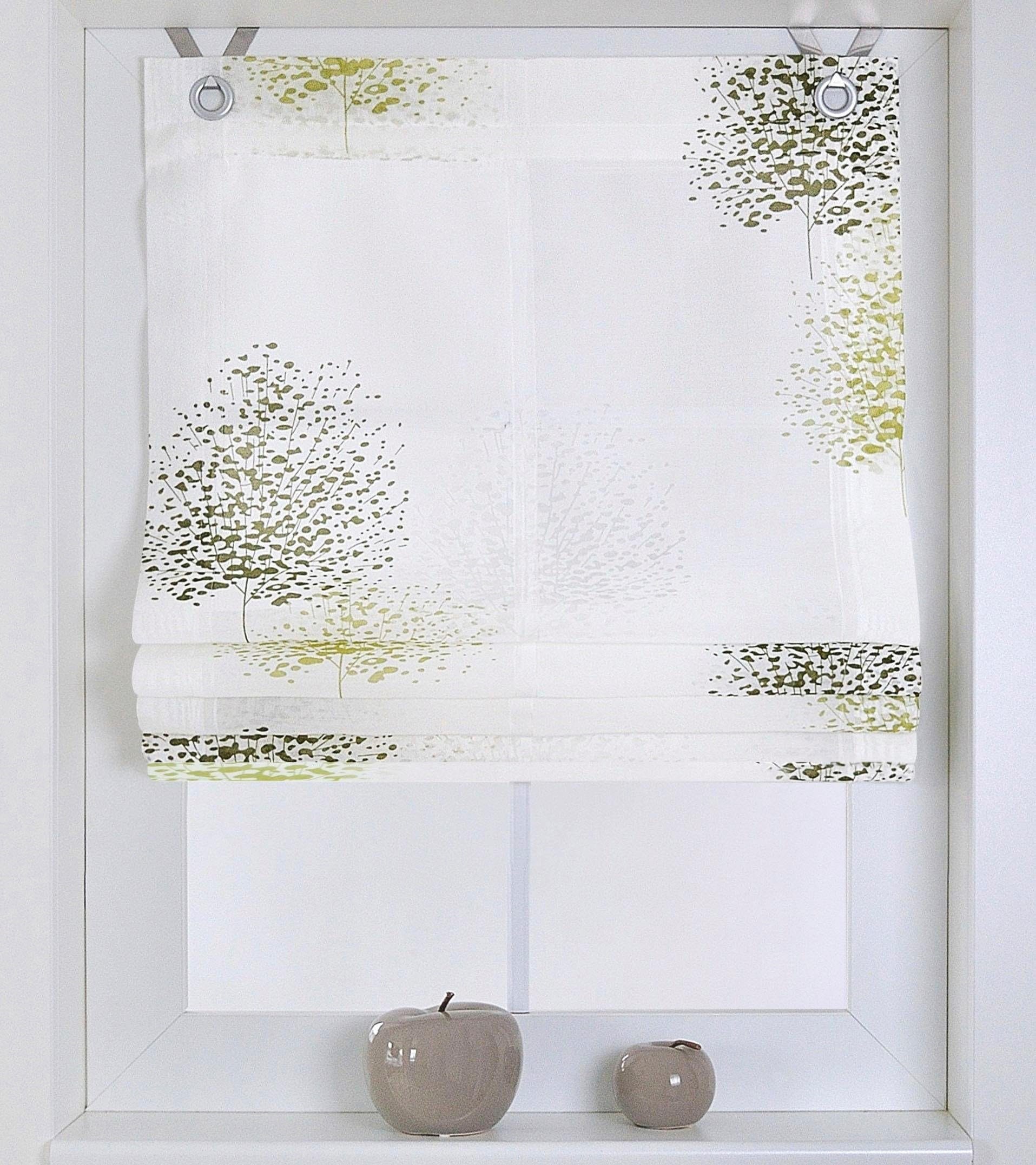 Kutti Raffrollo "Belinda" mit Hakenaufhängung ohne Bohren freihängend halbt günstig online kaufen