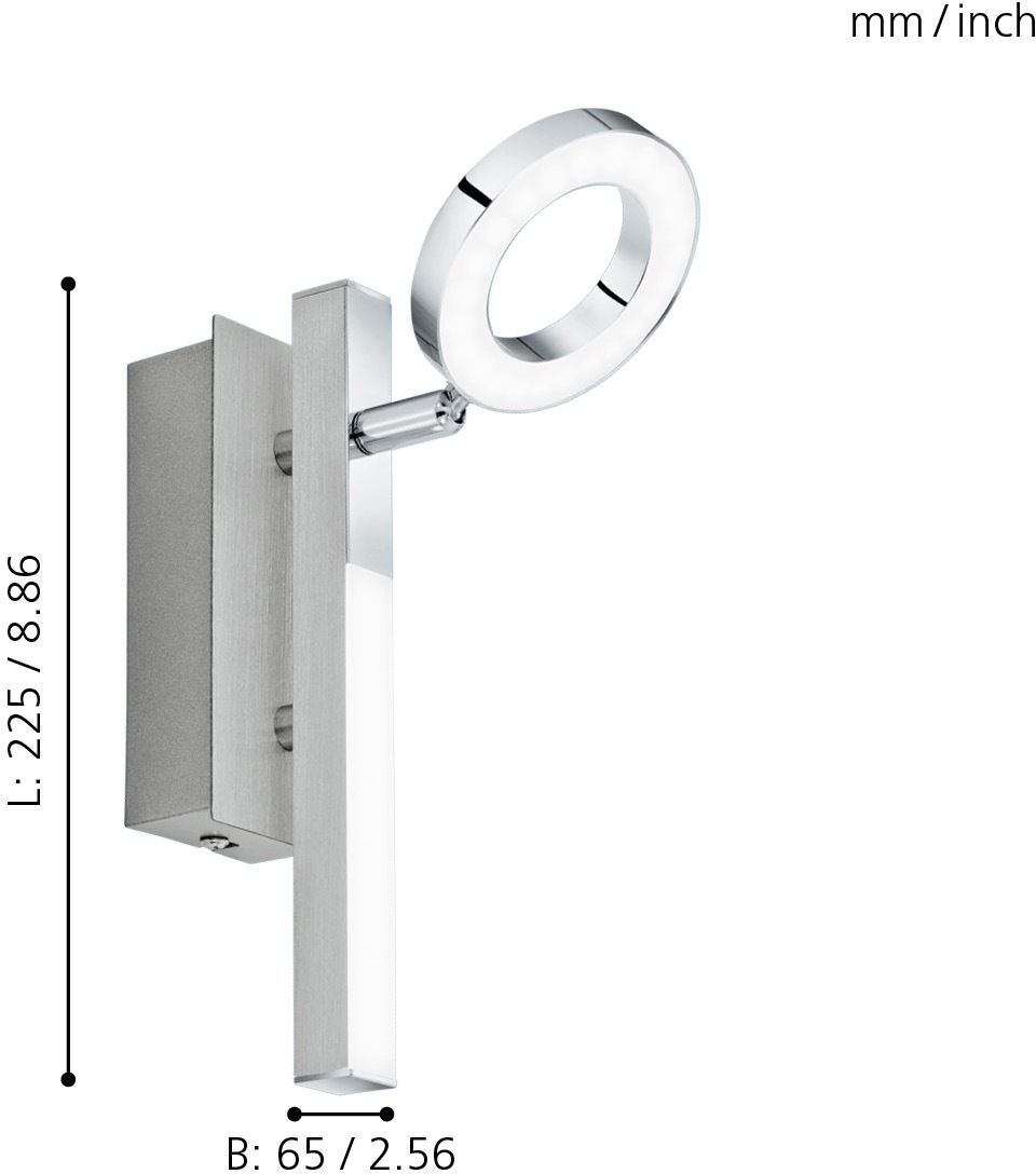 EGLO LED Wandleuchte »CARDILLIO 1«, 2 flammig-flammig