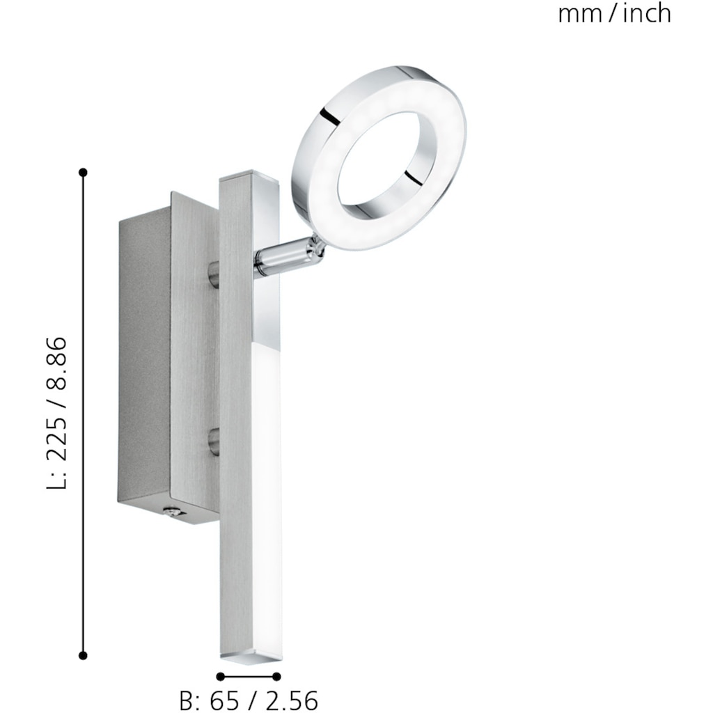 EGLO LED Wandleuchte »CARDILLIO 1«, 2 flammig-flammig