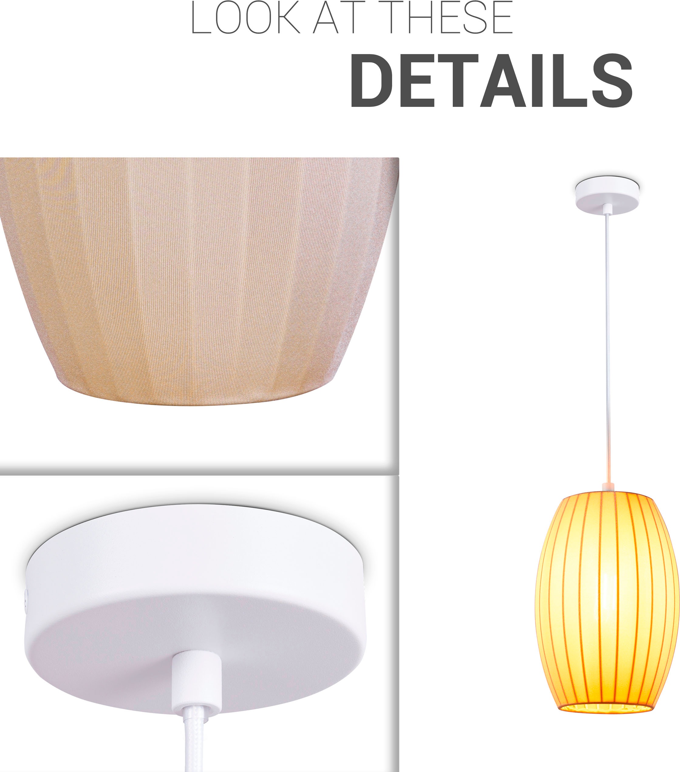 Paco Home Pendelleuchte »HUGO PD1«, 1 flammig, Leuchtmittel E27 | ohne Leuchtmittel