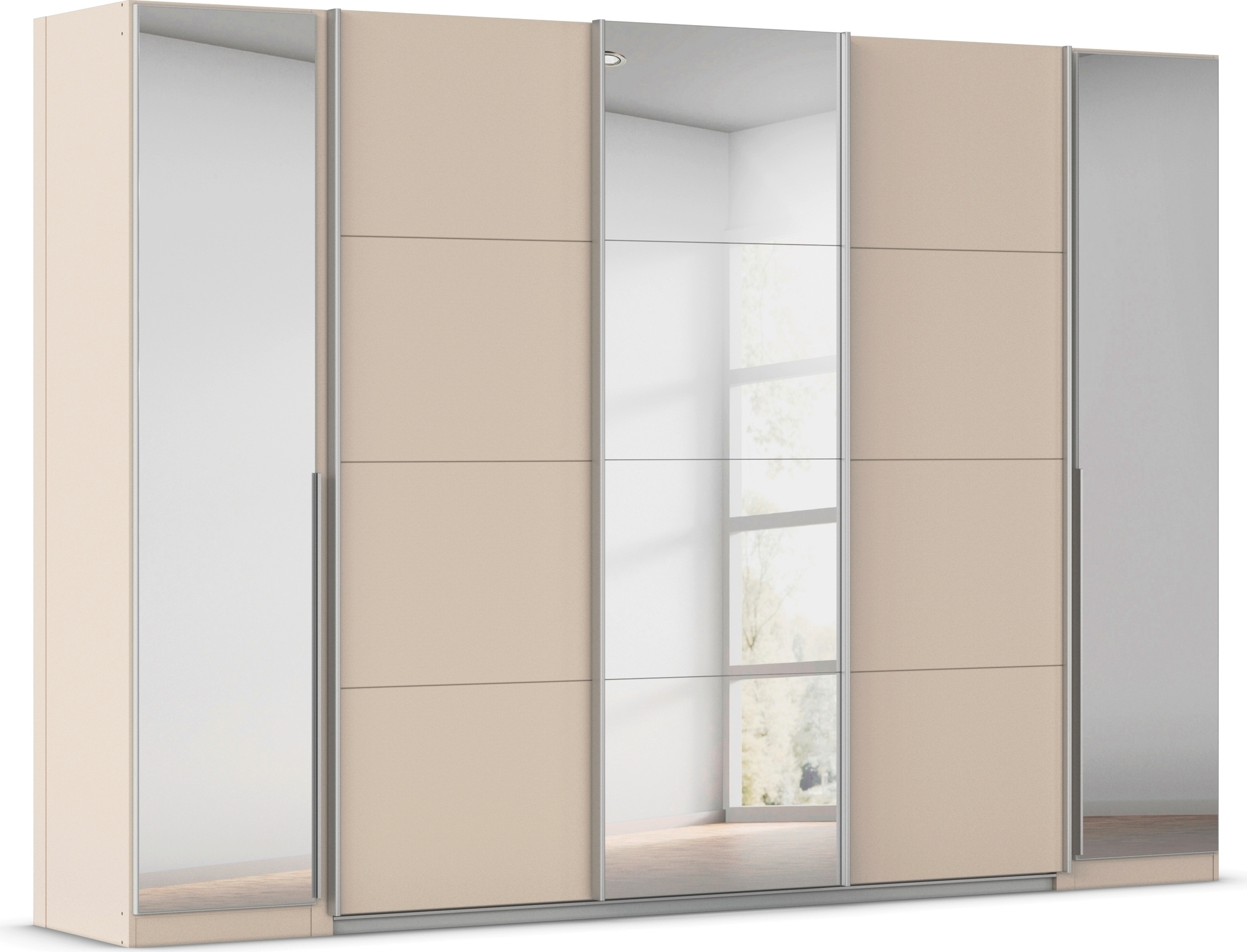OTTO home "Dreh-/Schwebetürenschrank Kleiderschrank Familie, Agordo" (B/H/T ca. 301x210X62cm, viele Farben & auch mit Spiegeln erhältlich)