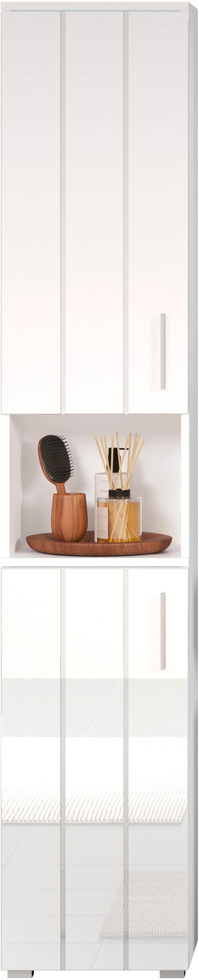 welltime Hochschrank "Prag" 1 Stk. tlg. Hochschrank mit 2 Türen & 1 Fach - günstig online kaufen